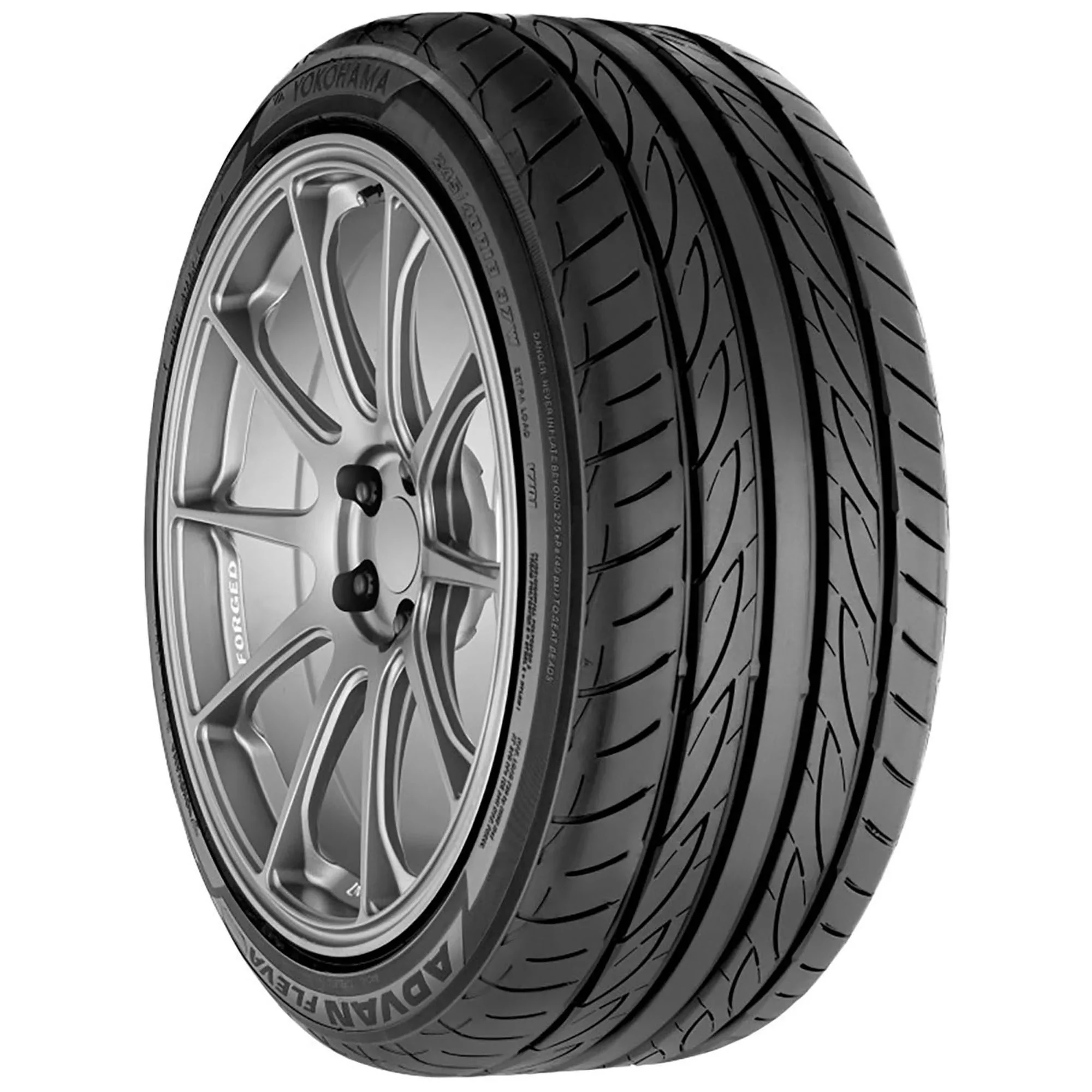 215/45R17 Yokohama Advan Fleva V701 91W XL High Performance Tire - Image 5