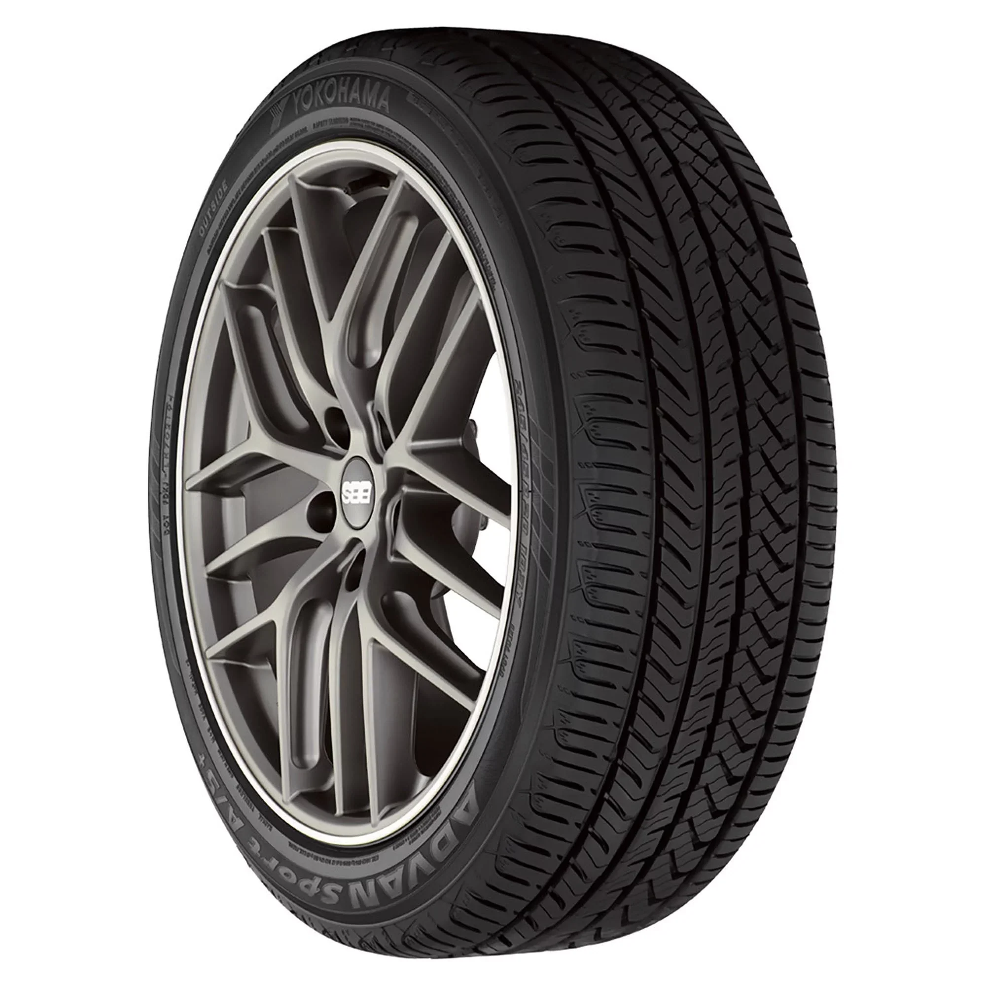 245/50R18 Yokohama  Advan Sport A/S plus All Season 100W Passenger Tire - Image 5
