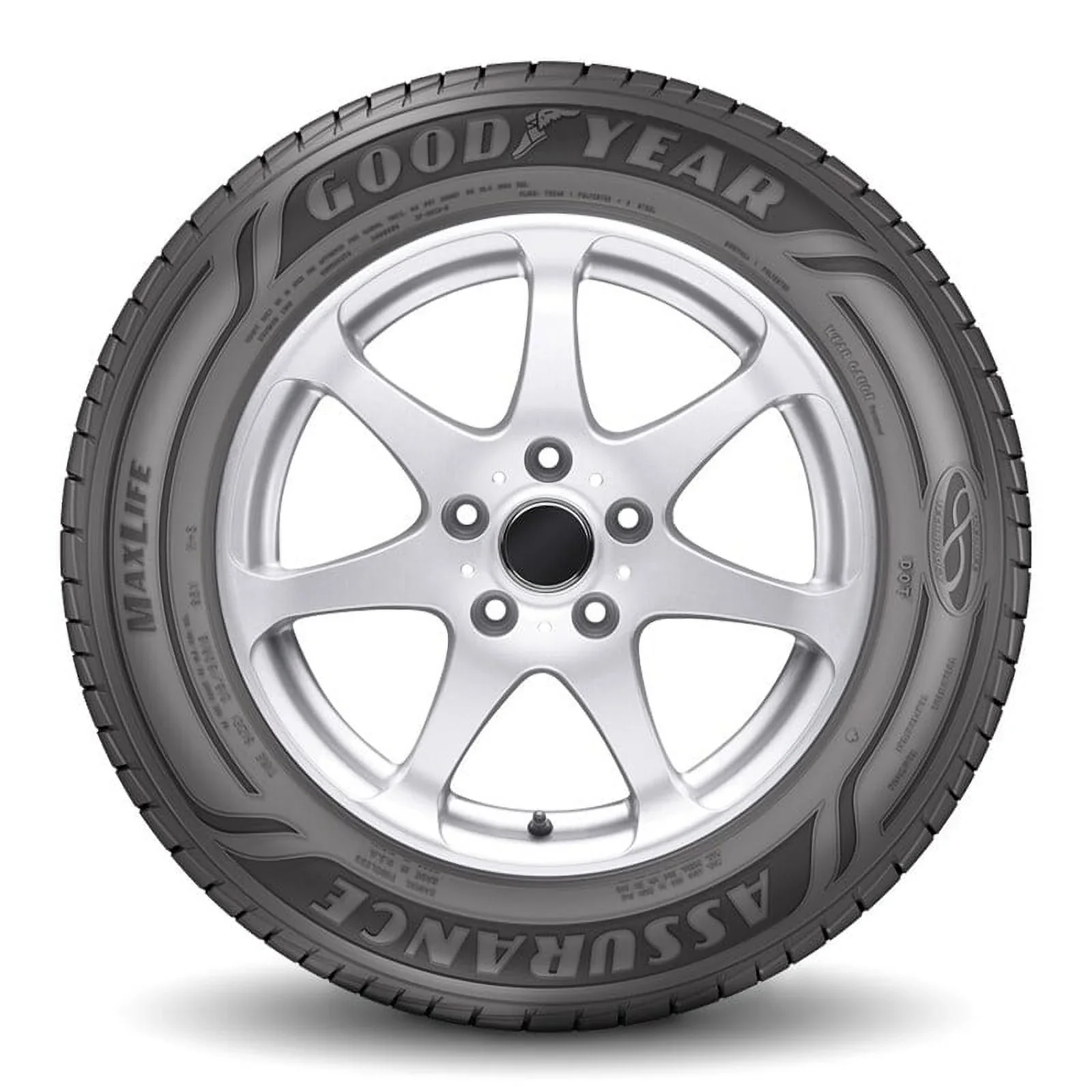 205/50R17 Goodyear Assurance Maxlife 89V All-Season Tire - Image 2