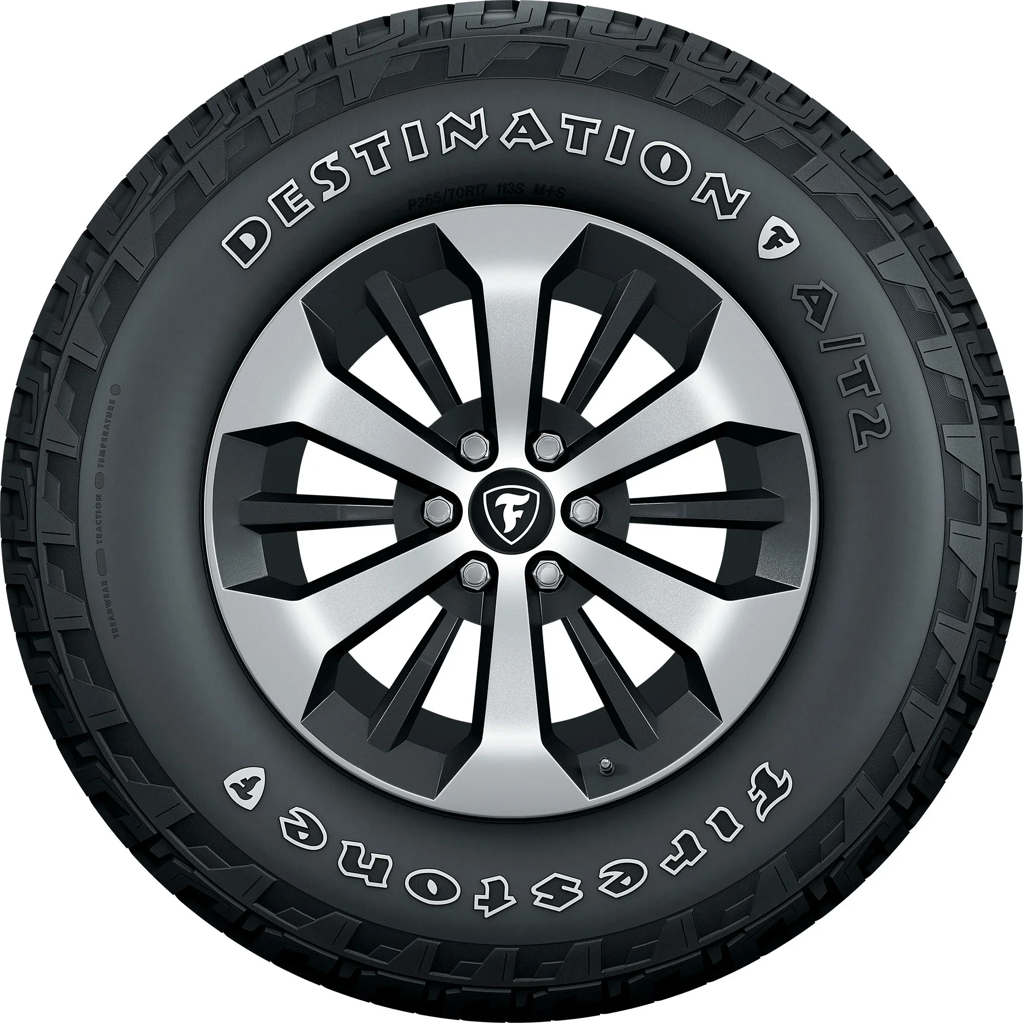 P275/65R18 Firestone Destination A/T2 All Terrain 114T Light Truck Tire - Image 2