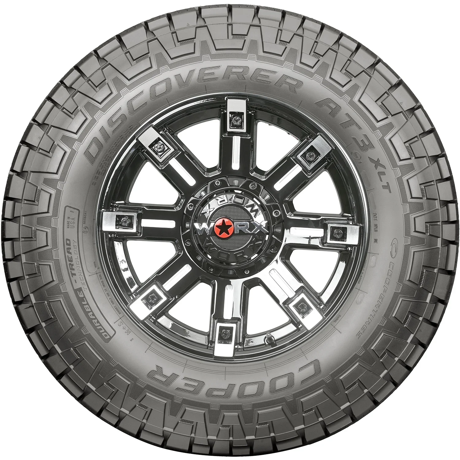LT265/60R20 Cooper Discoverer AT3 XLT All Terrain 121/118R E Light Truck Tire - Image 3