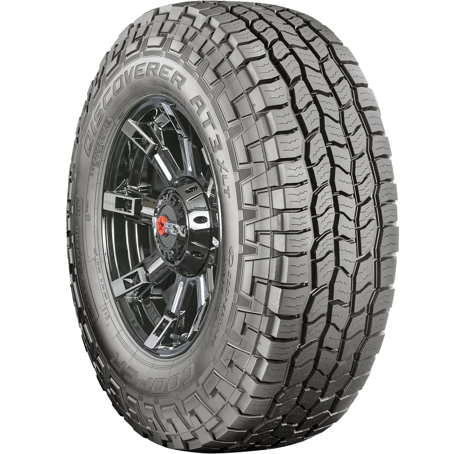 LT265/60R20 Cooper Discoverer AT3 XLT All Terrain 121/118R E Light Truck Tire - Image 4