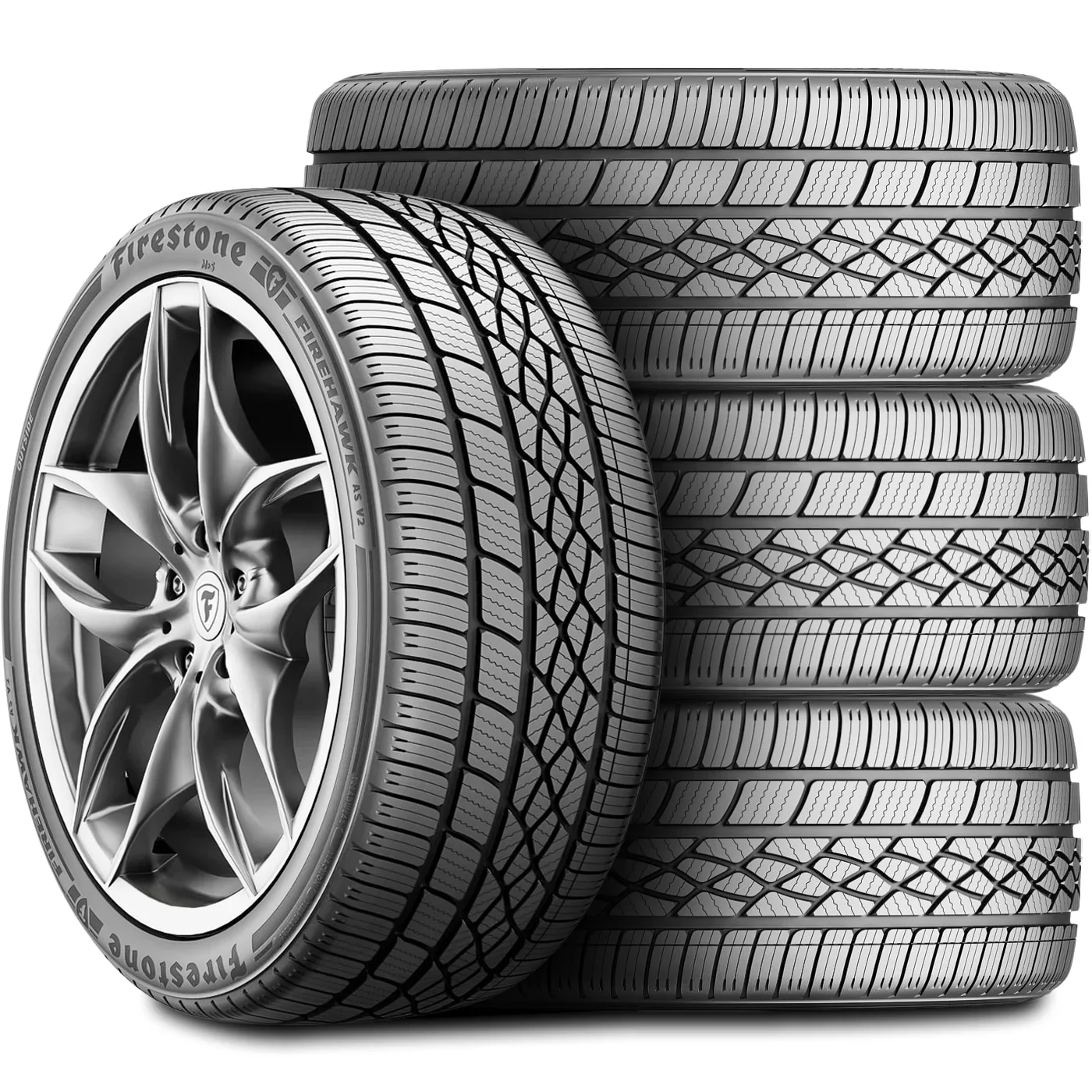 215/45R17 Firestone Firehawk A/S V2 All Season 91W XL Passenger Tire - Image 5