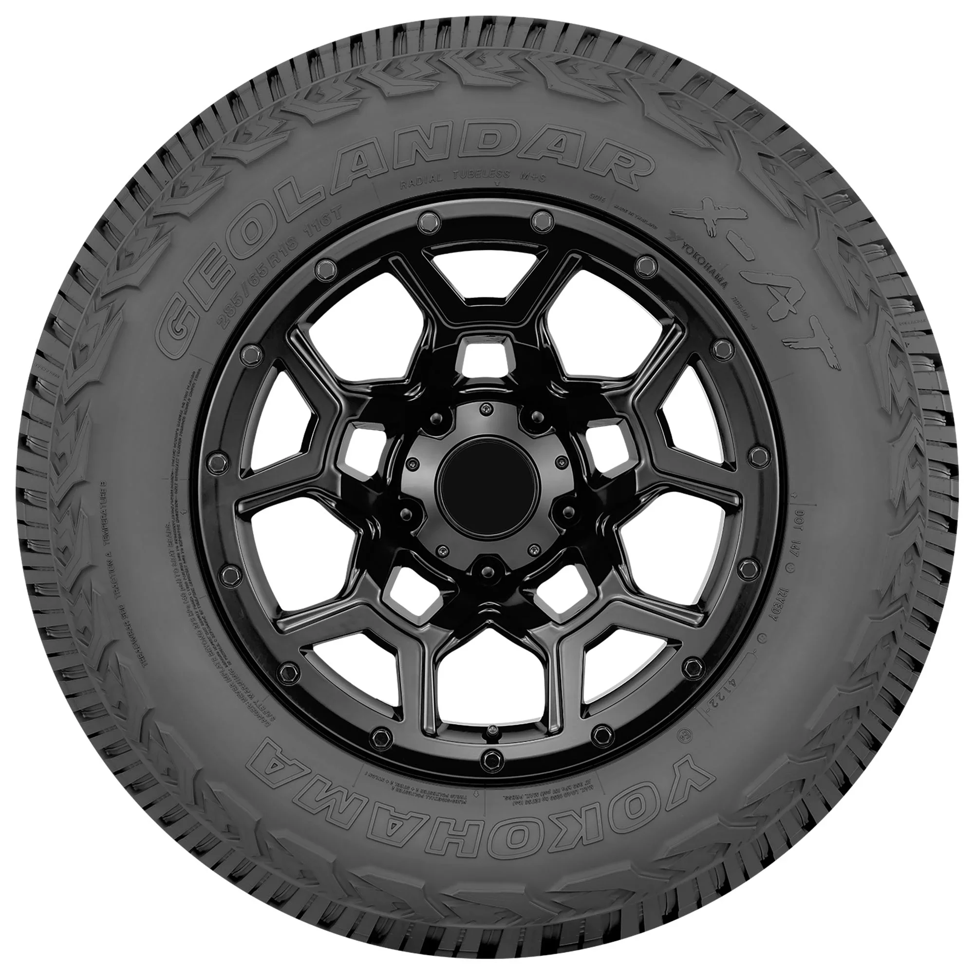 LT275/70R18 Yokohama Geolandar X-AT All Terrain 125/122Q E Light Truck Tire - Image 2