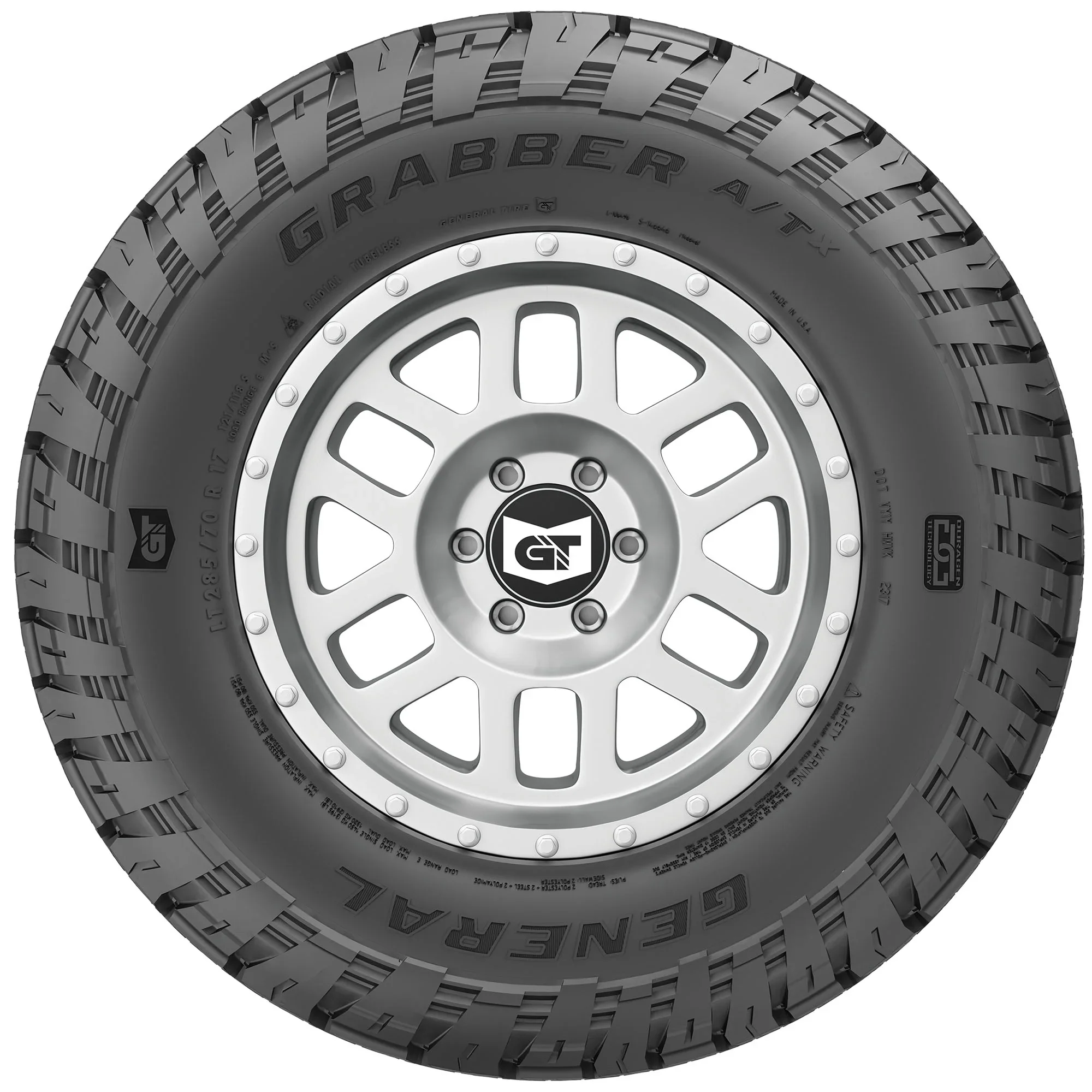 LT265/60R20 General GRABBER ATX 121/118S BSW ALL SEASON TIRE - Image 2