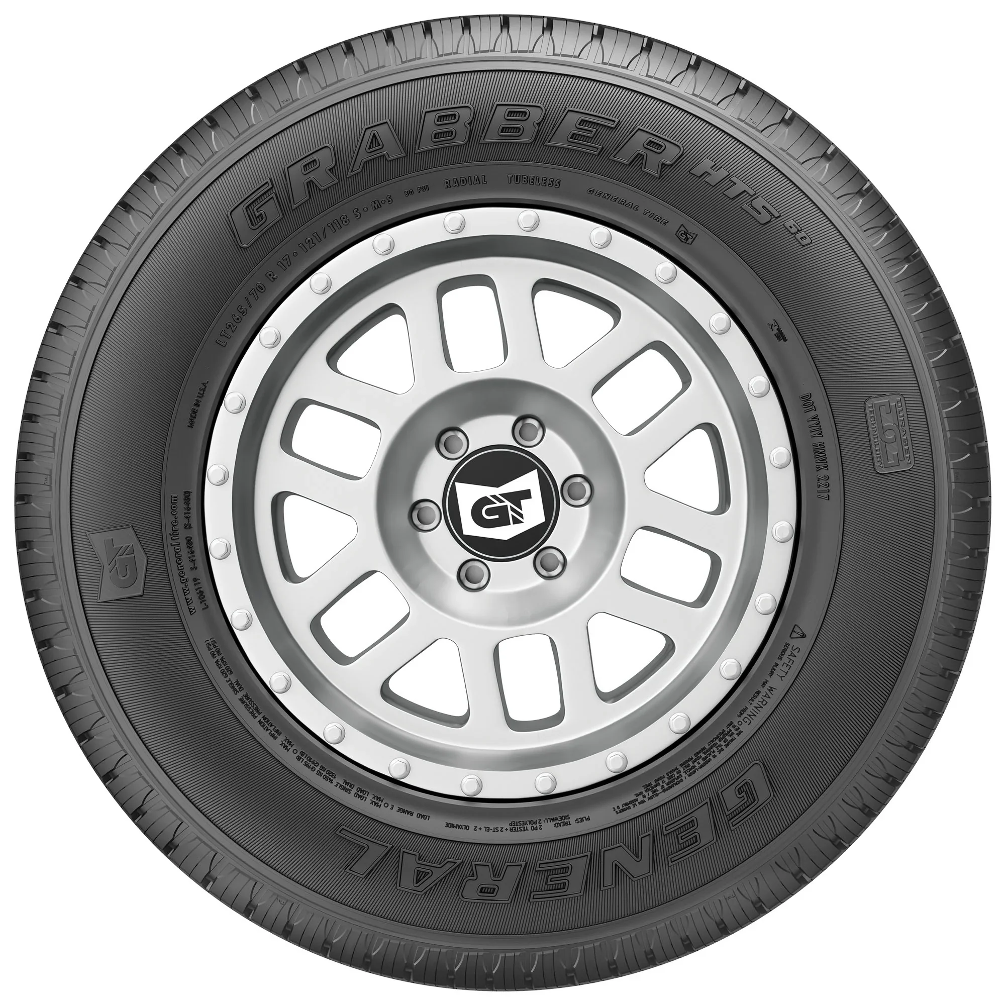 LT275/65R18 General Grabber HTS60 All Season 123/120S E Light Truck Tire - Image 2