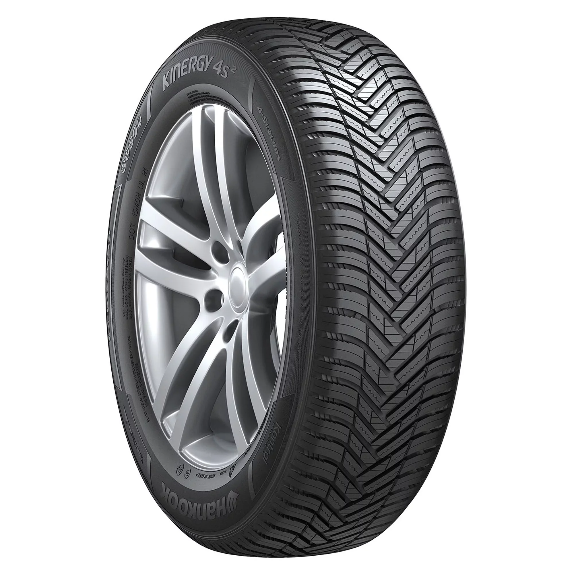 215/45R17 Hankook Kinergy 4S2 (H750) All Weather 91W XL Passenger Tire - Image 5