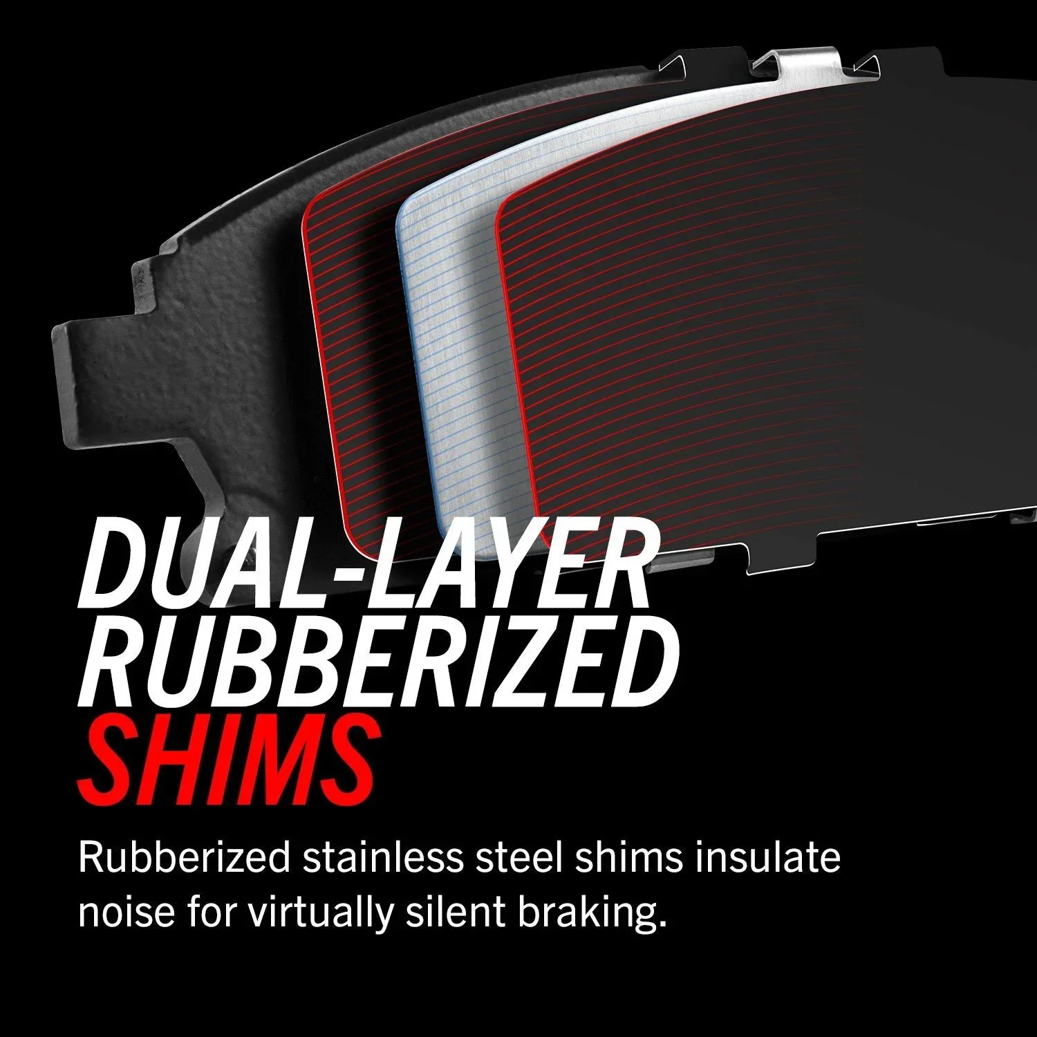 Rear Z17 Evolution Ceramic Brake Pads with Hardware 17-1212 - Image 3