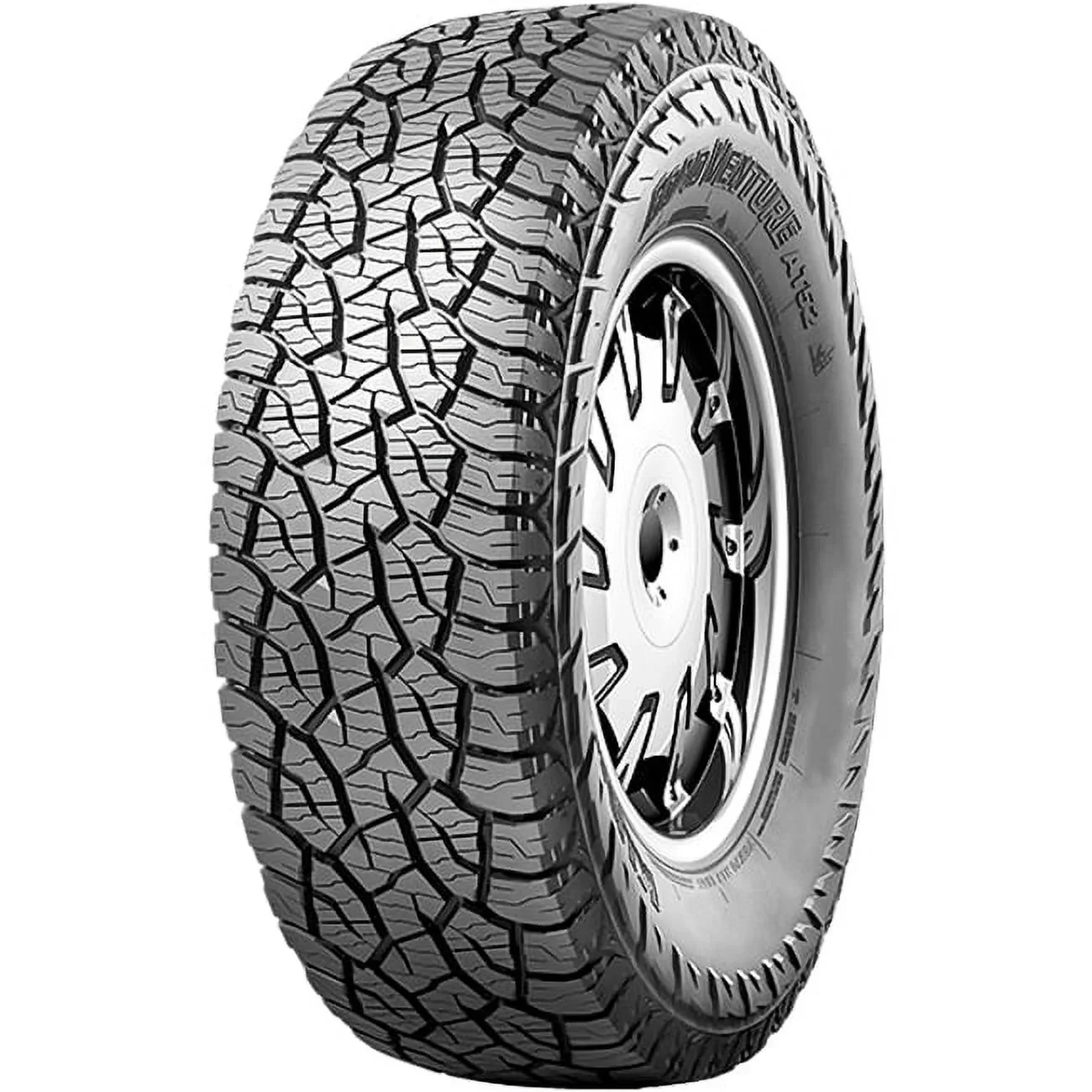 LT275/70R18 Kumho Road Venture AT52 All Terrain 125/122S E Light Truck Tire - Image 3