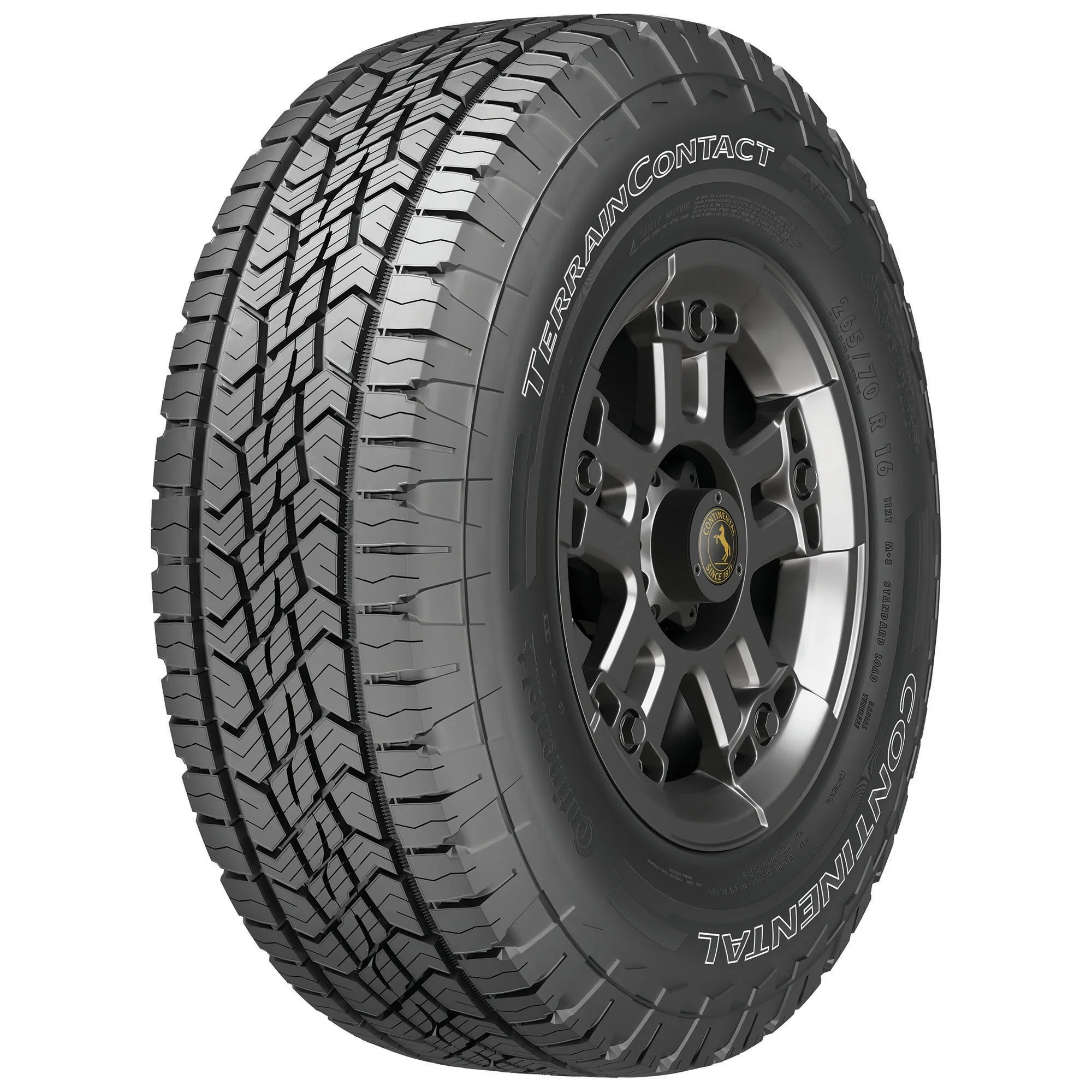275/65R18 Continental Terraincontact A/T 116T OWL All Terrain Tire - Image 7
