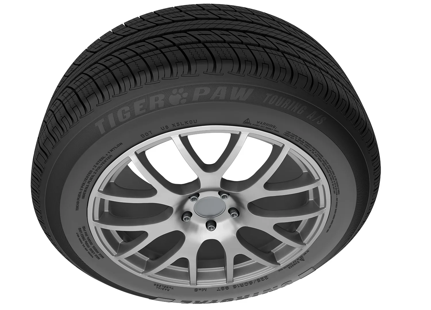P255/55R18 Uniroyal Tiger Paw Touring A/S DT All Season 105V Passenger Tire - Image 5