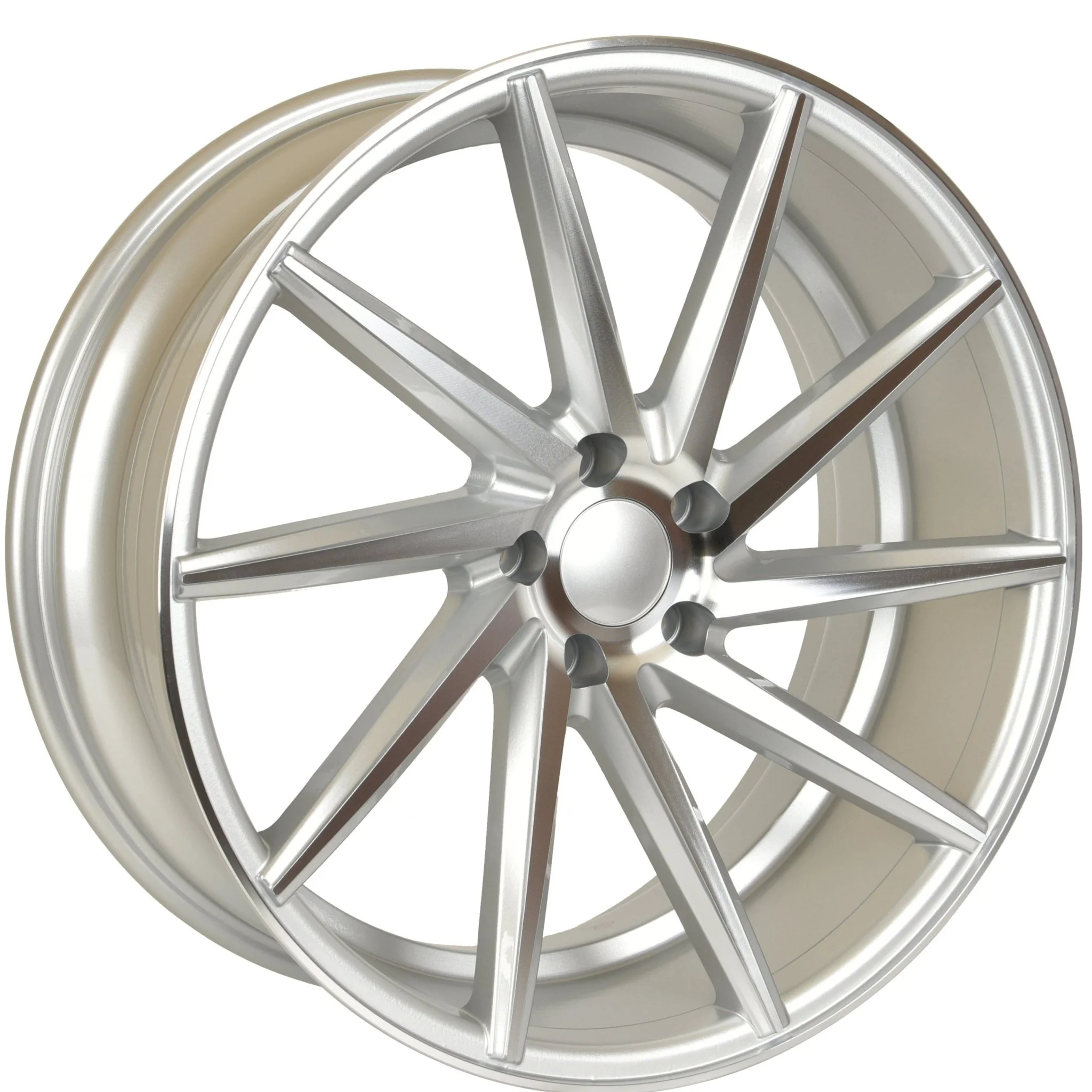 W013 Silver Machined Face 20*8.5 ET35 5x100 CB73.1  MB-1582