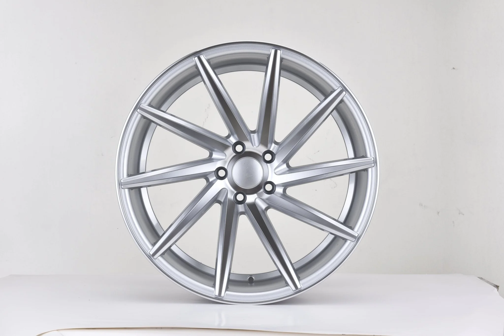 W013 Silver Machined Face 20*8.5 ET35 5x100 CB73.1  MB-1582 - Image 4
