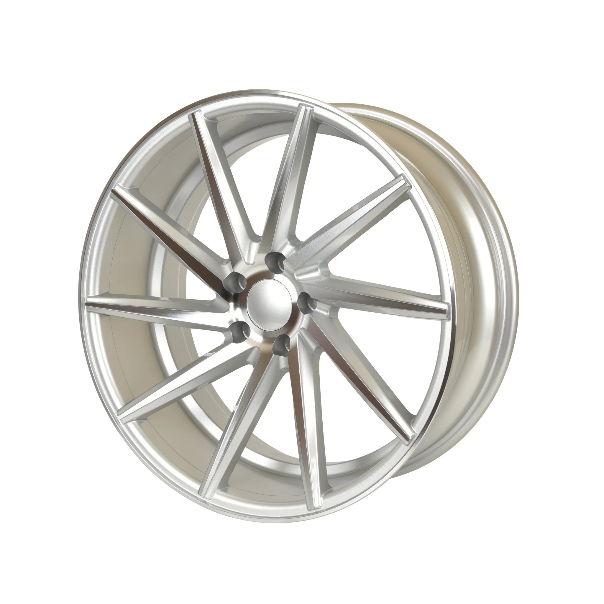 W013 Silver Machined Face 20*8.5 ET35 5x100 CB73.1  MB-1582 - Image 9