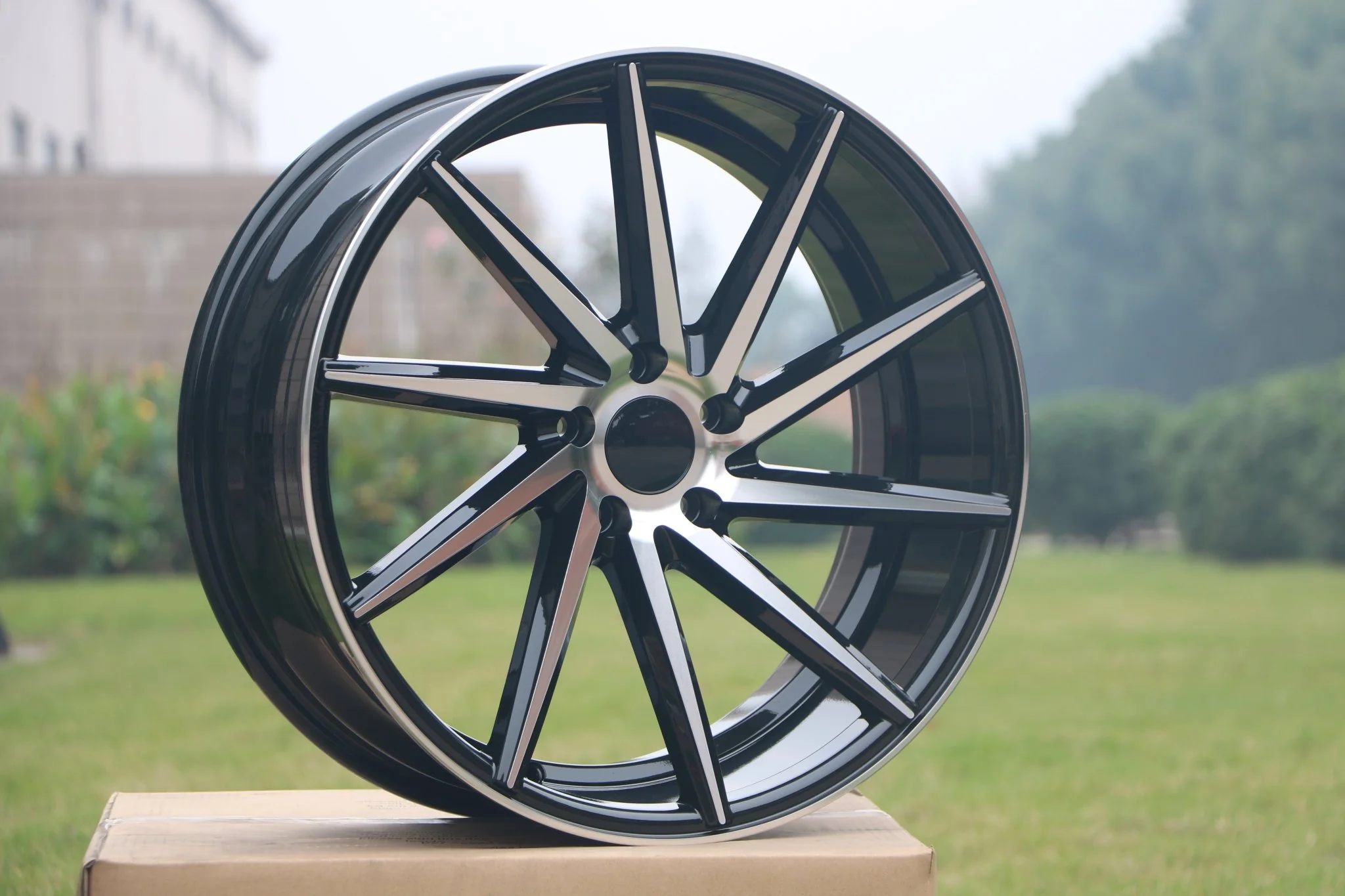 W013 1059 Black Machined Face 20x8.5 ET35 5x112/114.3 CB73.1 MB-1582 - Image 2