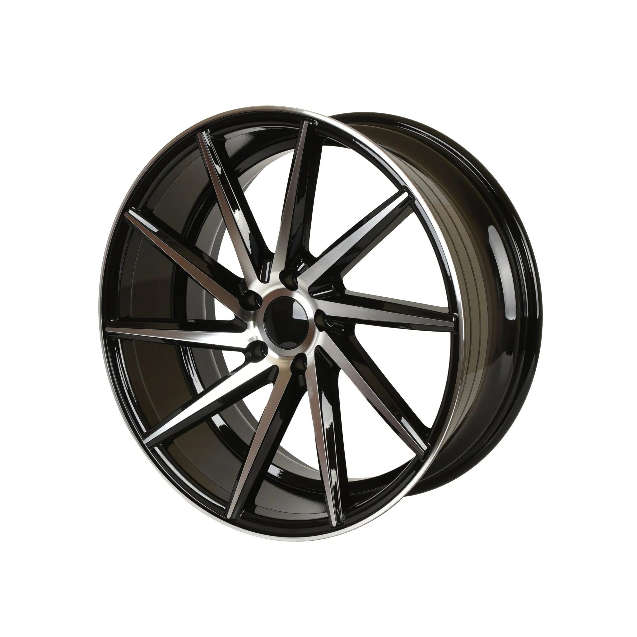 W013 1059 Black Machined Face 20x8.5 ET35 5x112/114.3 CB73.1 MB-1582 - Image 3