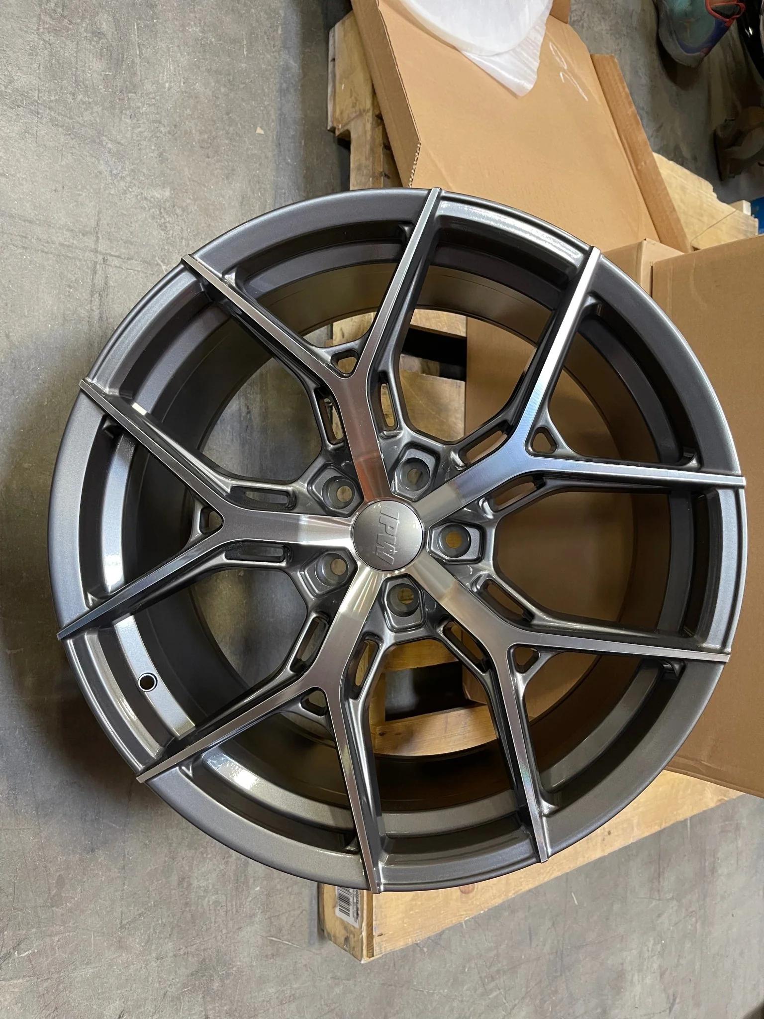 W1500 1696 Gunmetal Machined Face 20x10.0 Et35 5x114.3 CB73.1 - Image 4