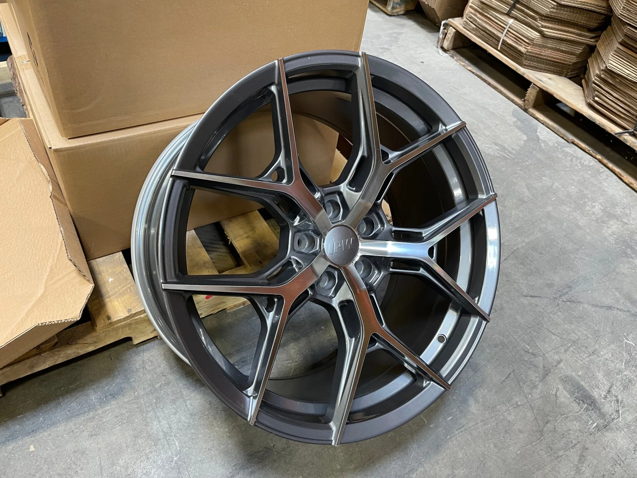 W1500 1696 Gunmetal Machined Face 20x10.0 Et35 5x114.3 CB73.1 - Image 5