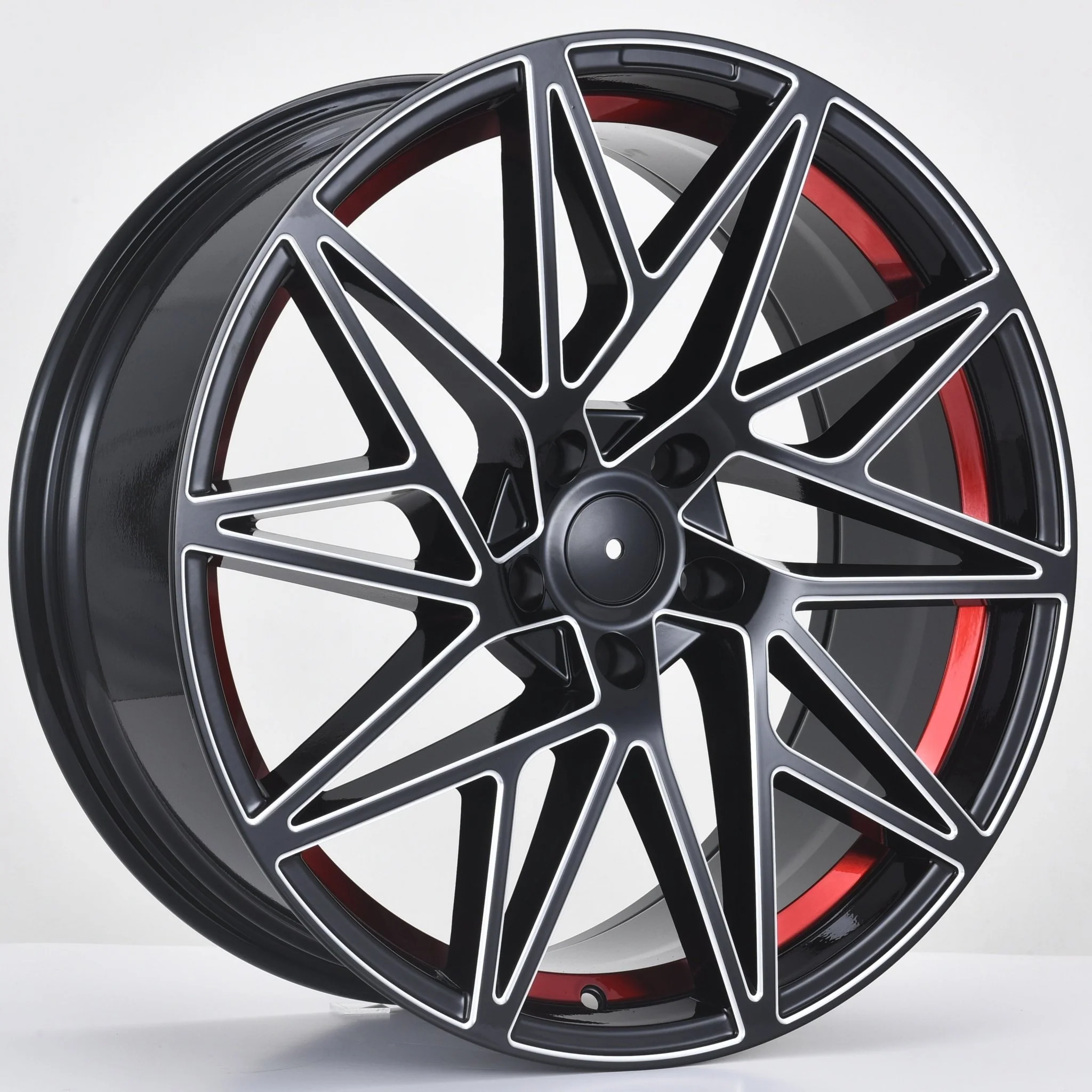 W1505 1632 Black Milled Red Window 20x8.5 ET35 5x114.3 CB73.1