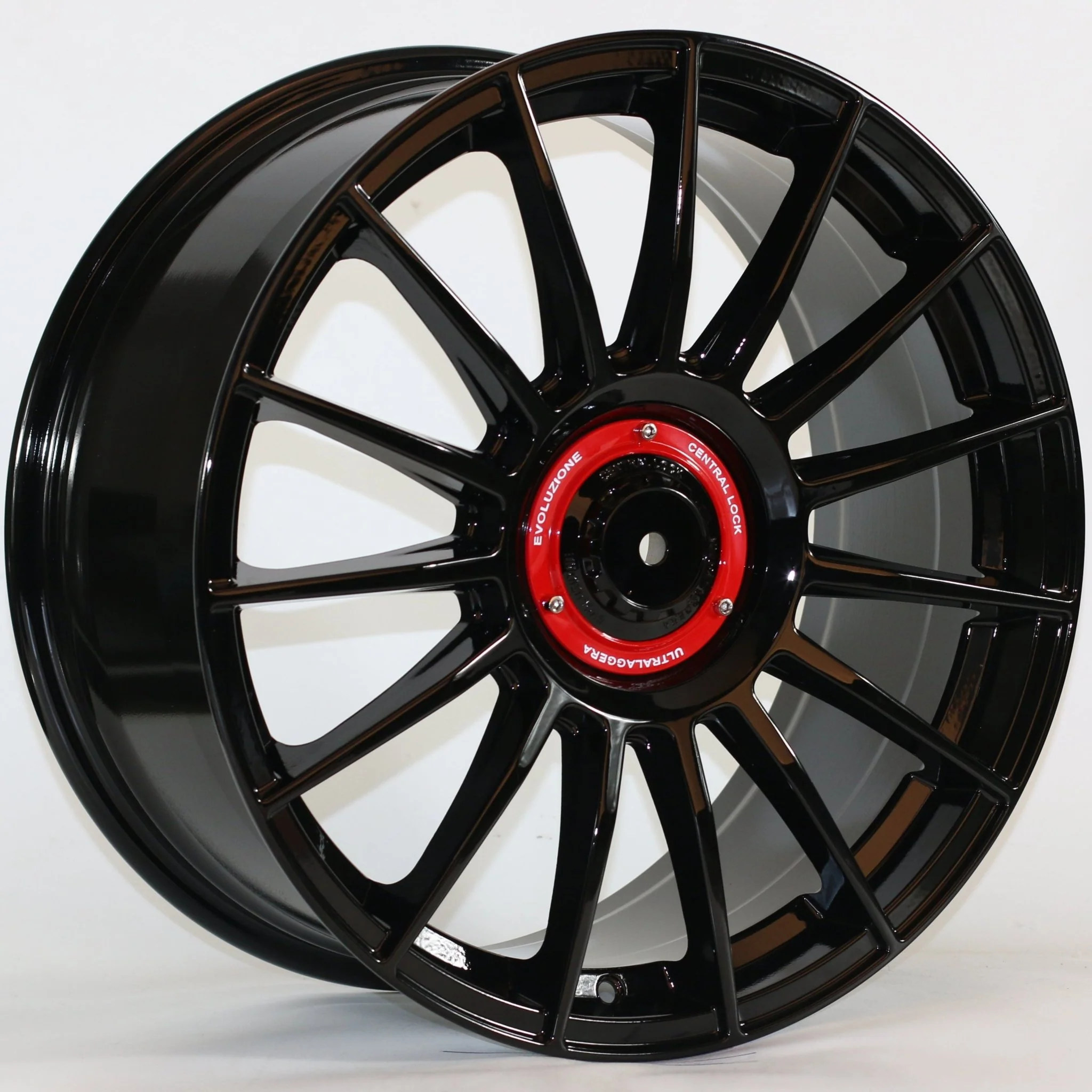 W1544 IVF-257 Gloss Black 18x8.0 ET35 5x112 /114.3 CB73.1