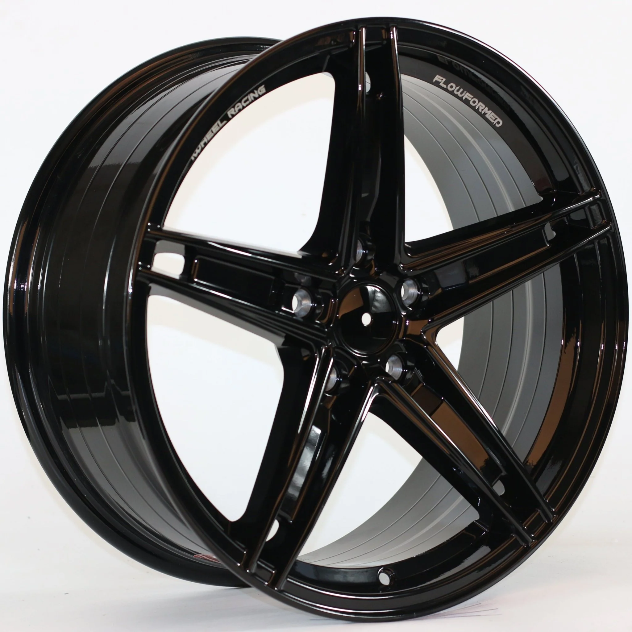 W1546 IVF-411 Gloss Black 18x8.0 ET35 5x114.3 CB73.1