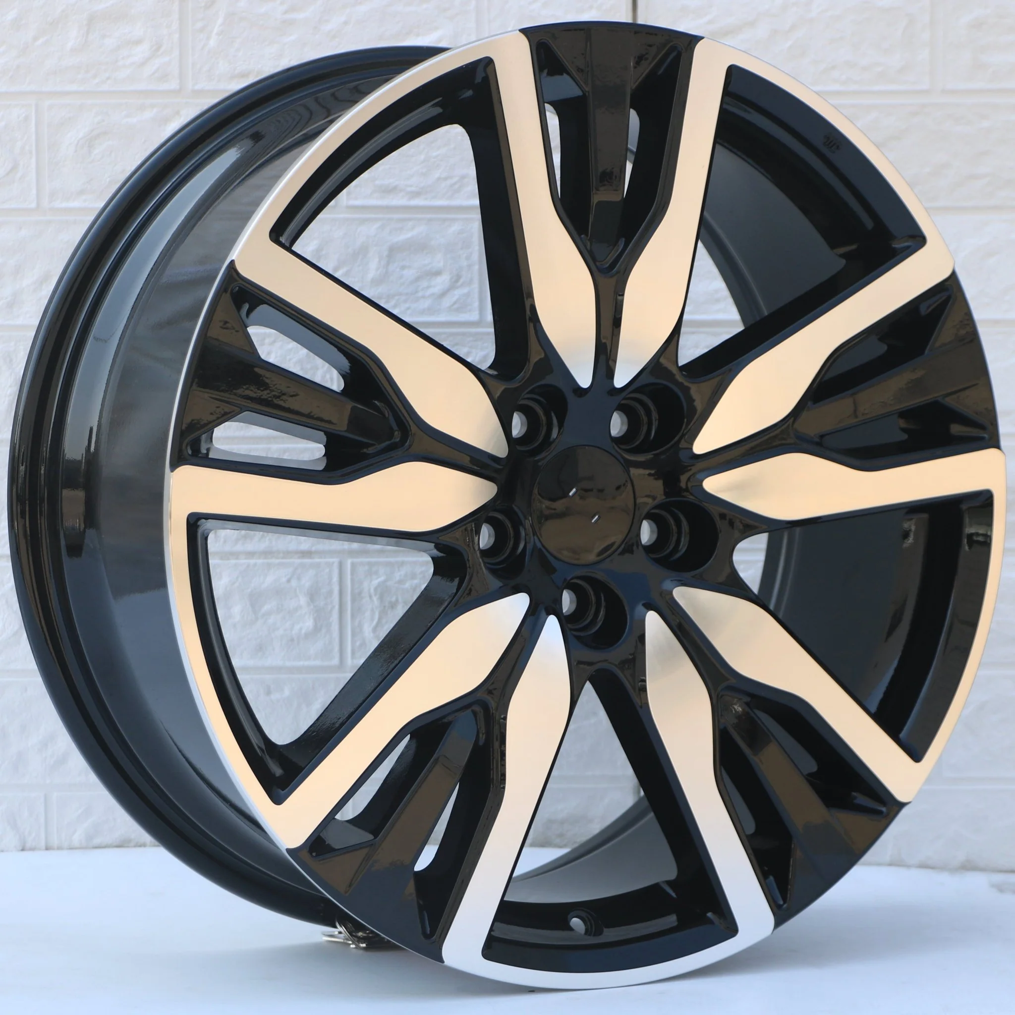 W319 D2030 Black Machined Face 20x8.0 ET55 CB64.1 5x114.3 C1352-B