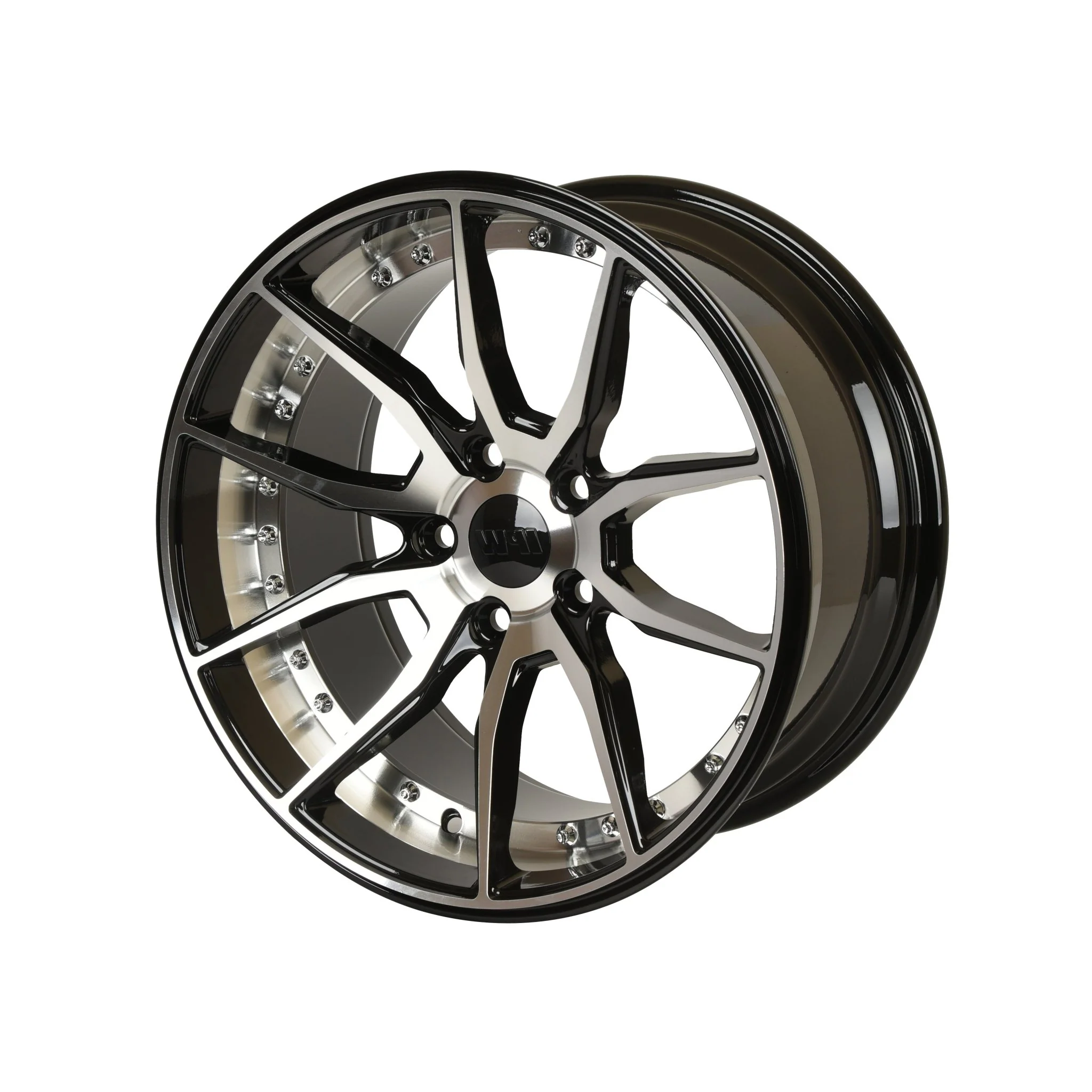 W512/W009 Black Machined Face 17x7.0 ET35 4x100/114.3 CB73.1 - Image 2