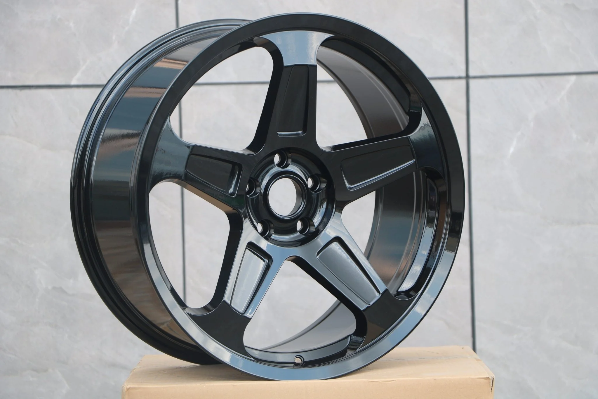 W597 1393 Gloss Black 22x9.0 ET20 CB71.5 5x115 - Image 8