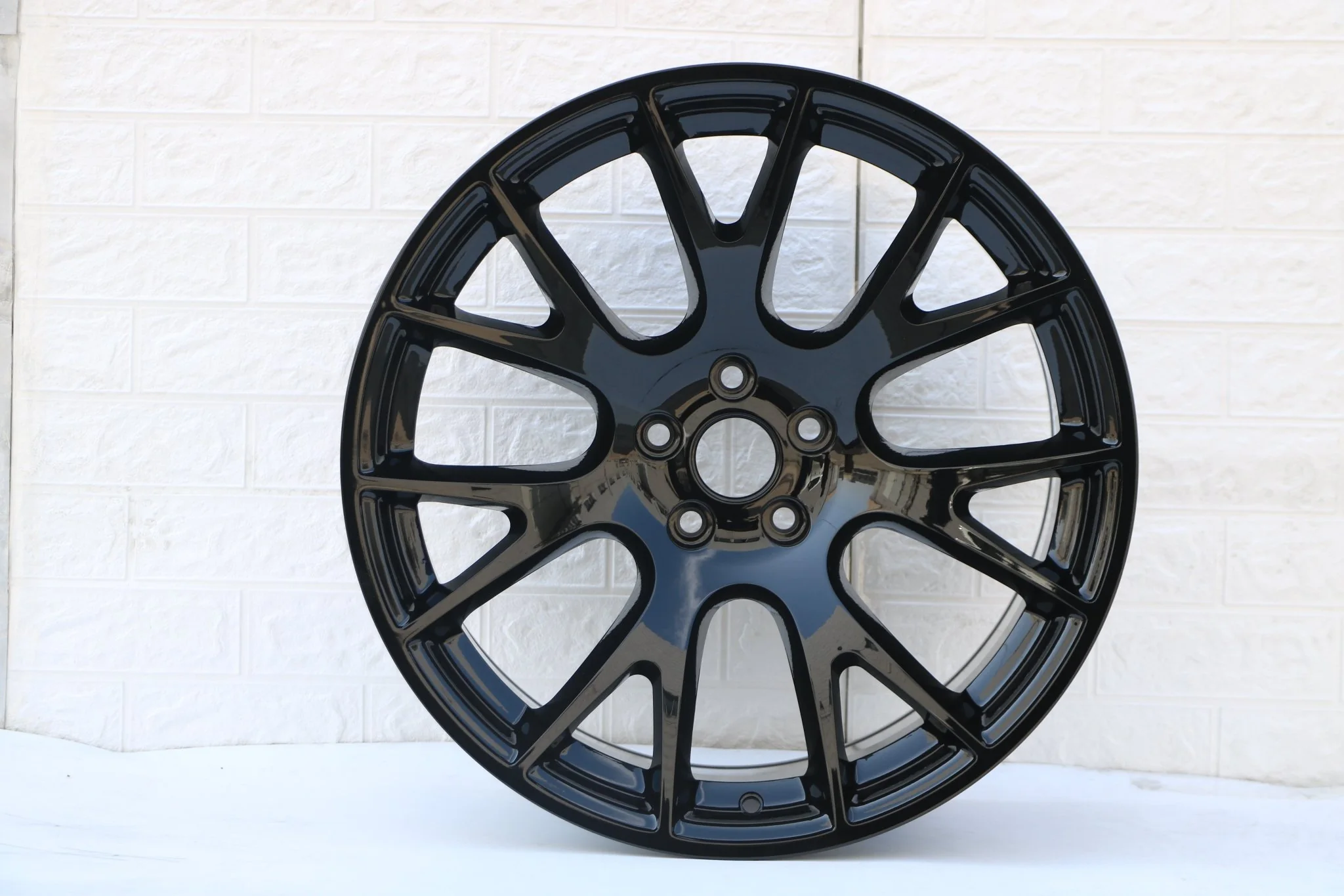 W598 D1523A Gloss Black 20x11 ET -2 CB71.5 5x115 C1288-01-B - Image 4