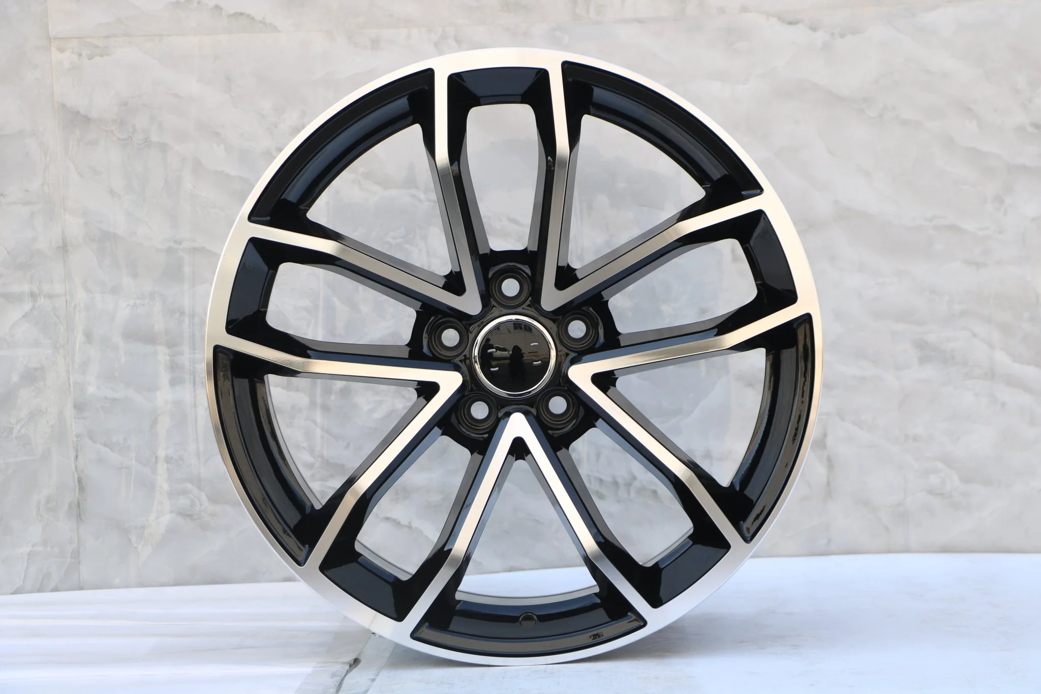 W603 Black Machined Face 19x8.5 ET35 5x112 CB66.6 - Image 4