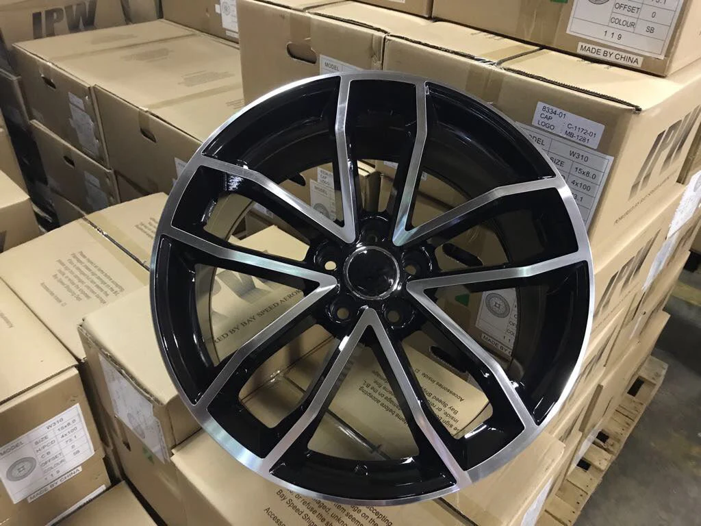 W603 Black Machined Face 19x8.5 ET35 5x112 CB66.6 - Image 7
