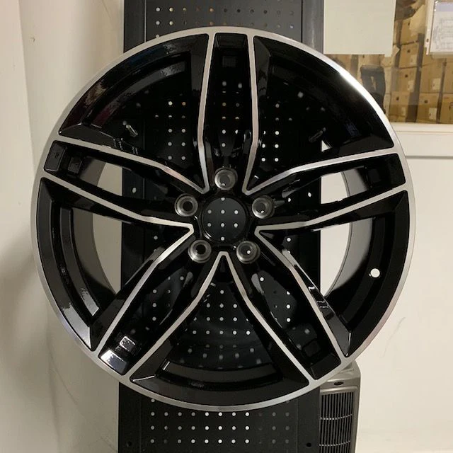 W627 1126 Black Machined Face 18x8.0 5x112 ET35 CB66.6 - Image 3