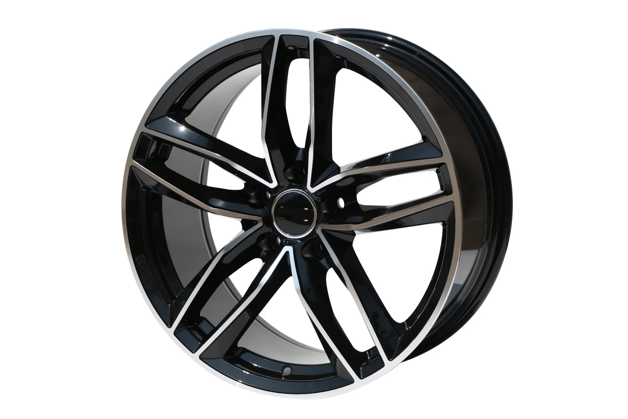 W627 1126 Black Machined Face 18x8.0 5x112 ET35 CB66.6 - Image 5