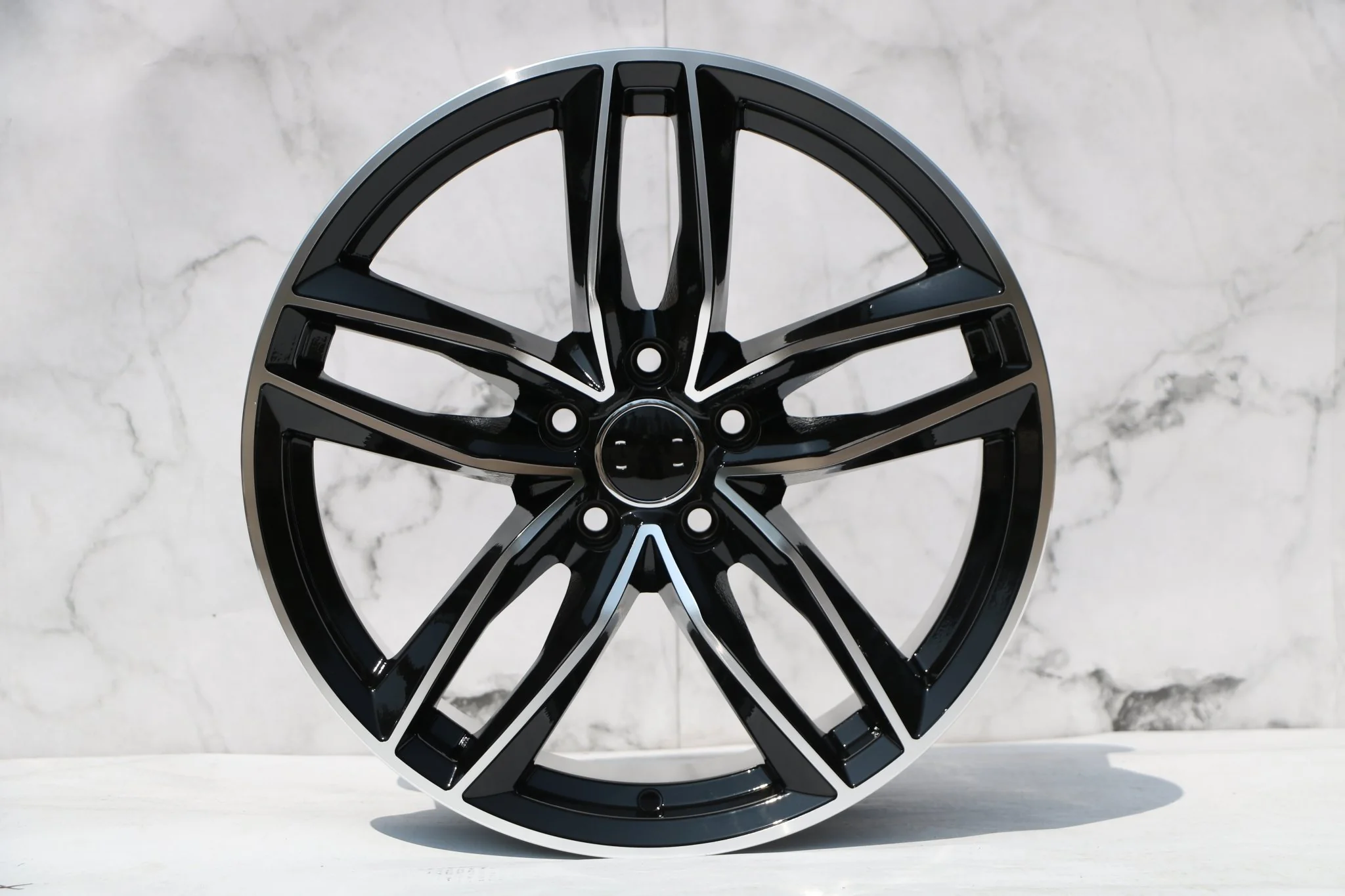 W627 1126 Black Machined Face 19x8.5 ET35 5x112 CB66.5 - Image 7