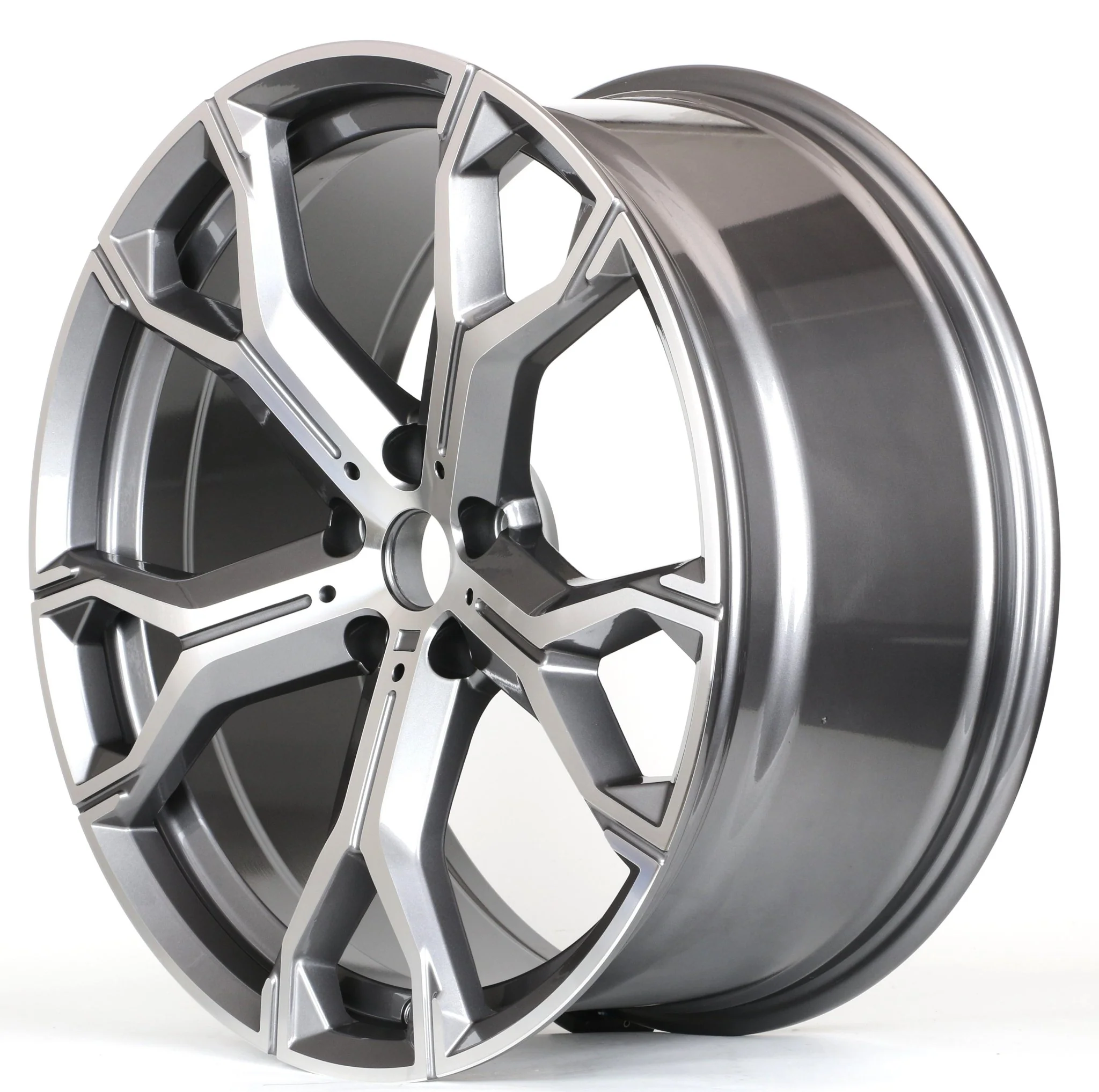 W702 D1538 Gunmetal Machined Face 20x9.0 Et37 5x120 CB74.1 - Image 4