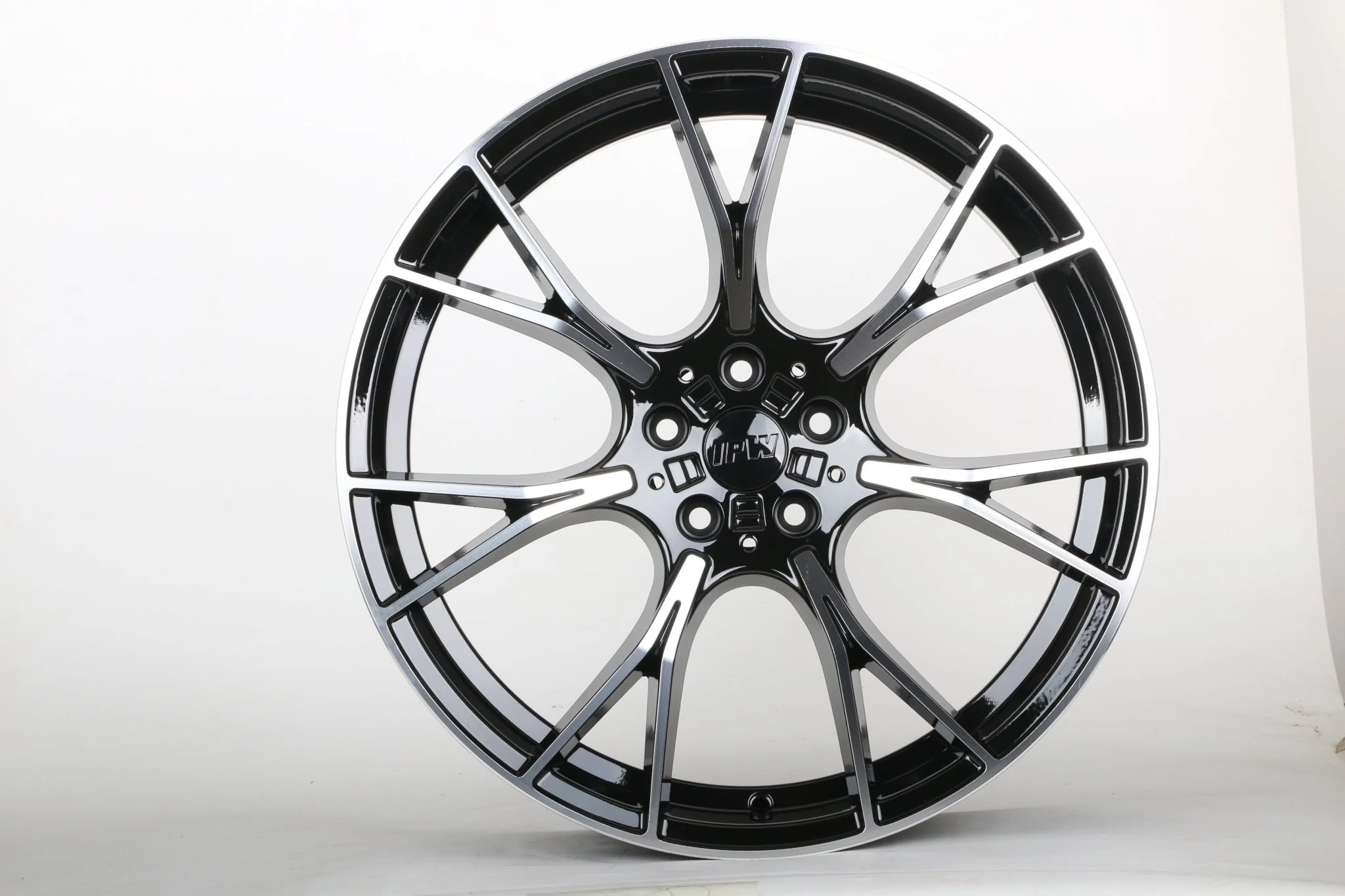 W712 1617 Black Machined Face 20x8.5 ET25 5x112 CB66.6 - Image 7