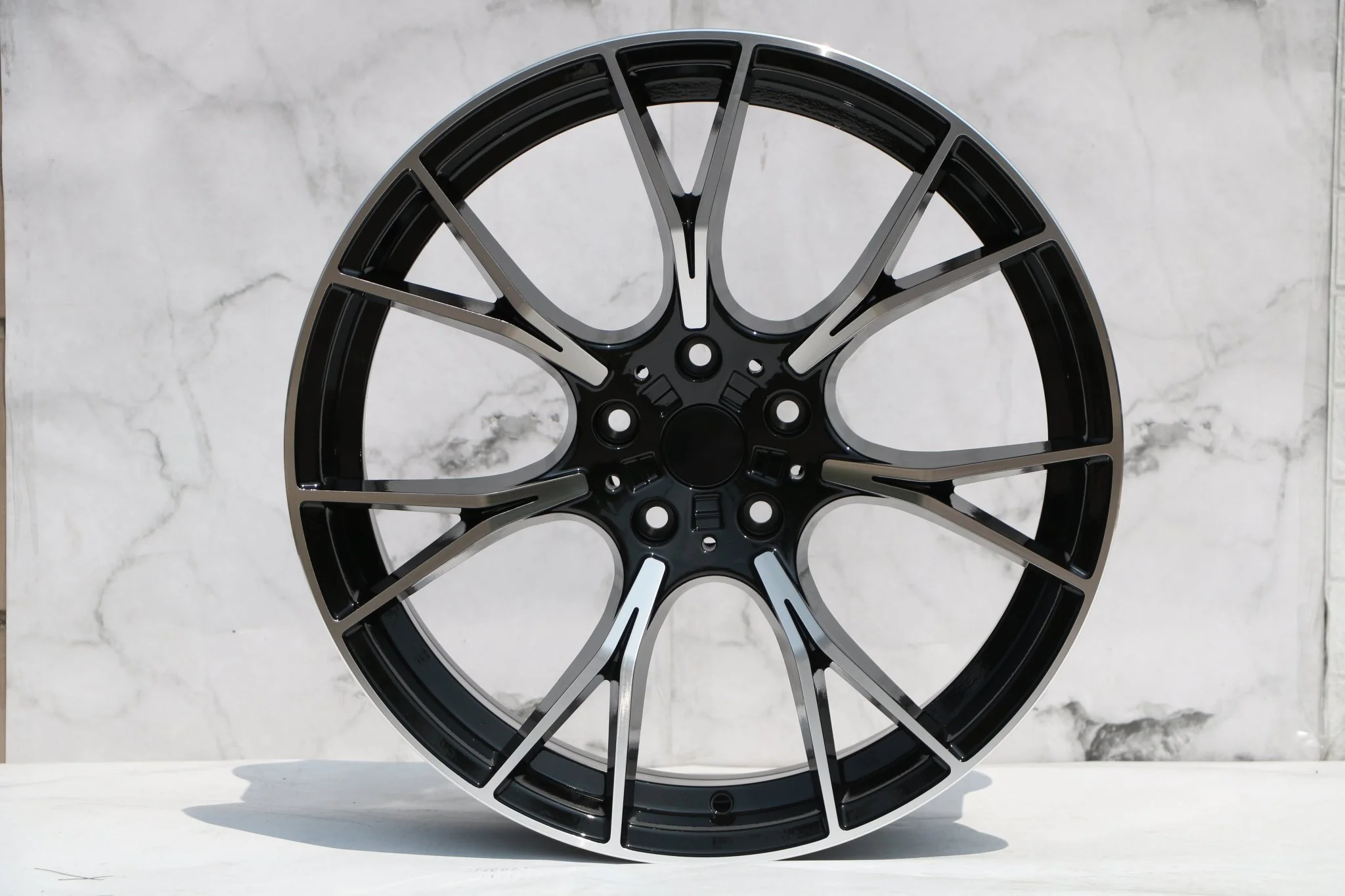 W712 1617 Black Machined Face 20x8.5 ET25 5x112 CB66.6 - Image 3