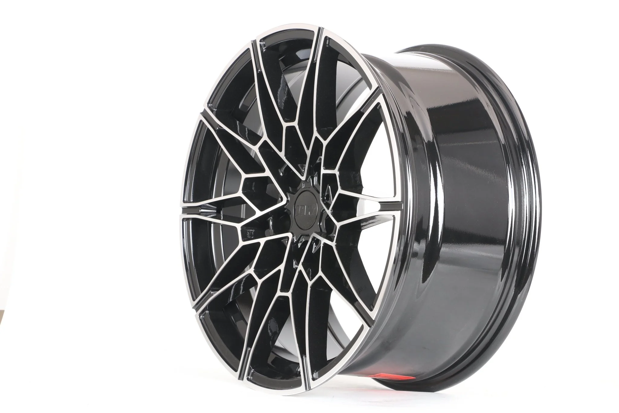 W718 D1674 Black Machined Face 19x9.0 ET30 5x112 CB66.6 - Image 3