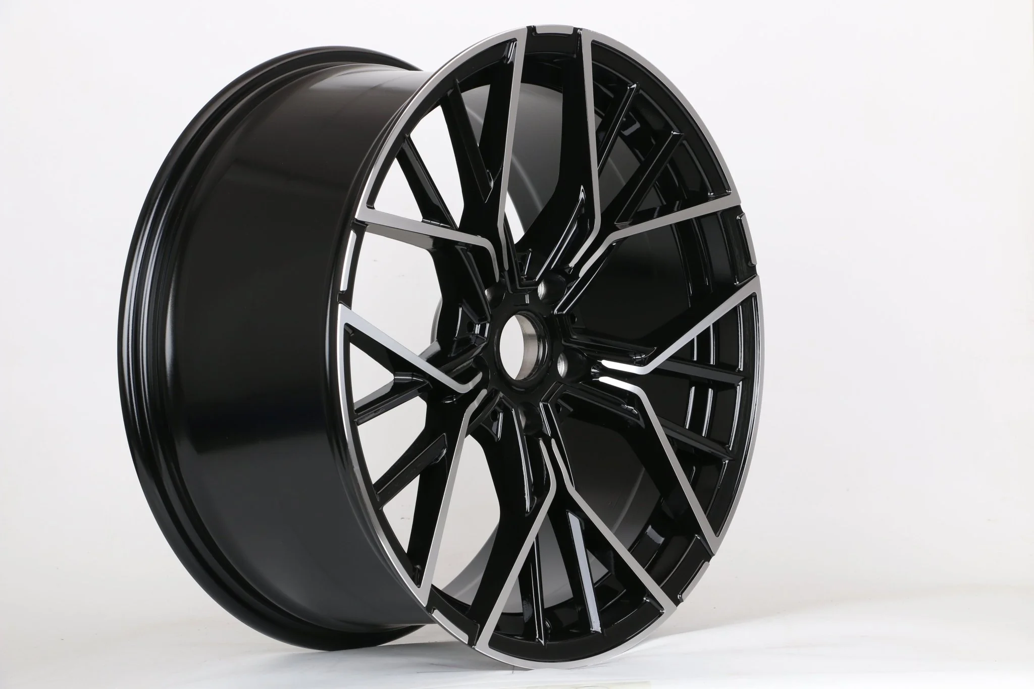 W727 1906 Black Machined Face 19x9.0 ET40 5x112 CB66.6 - Image 9