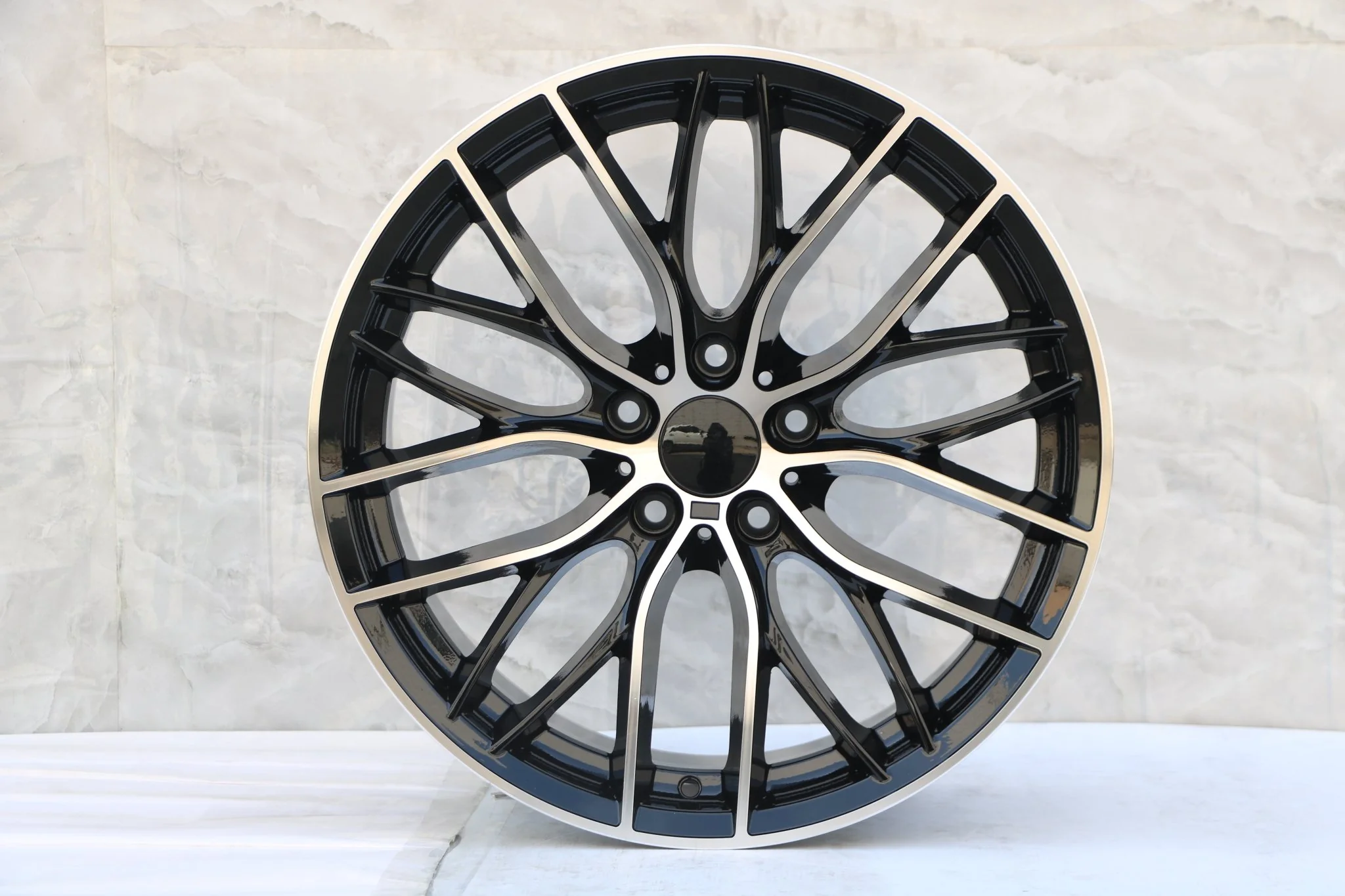 W740 Black Machined Face 20x8.5 Et35 5x120 CB72.6 - Image 5