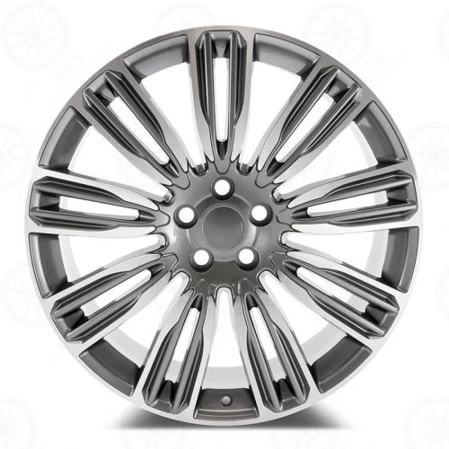 W798 Gunmetal Machined Face 22x9.5 ET45 5x120 CB72.6 - Image 8