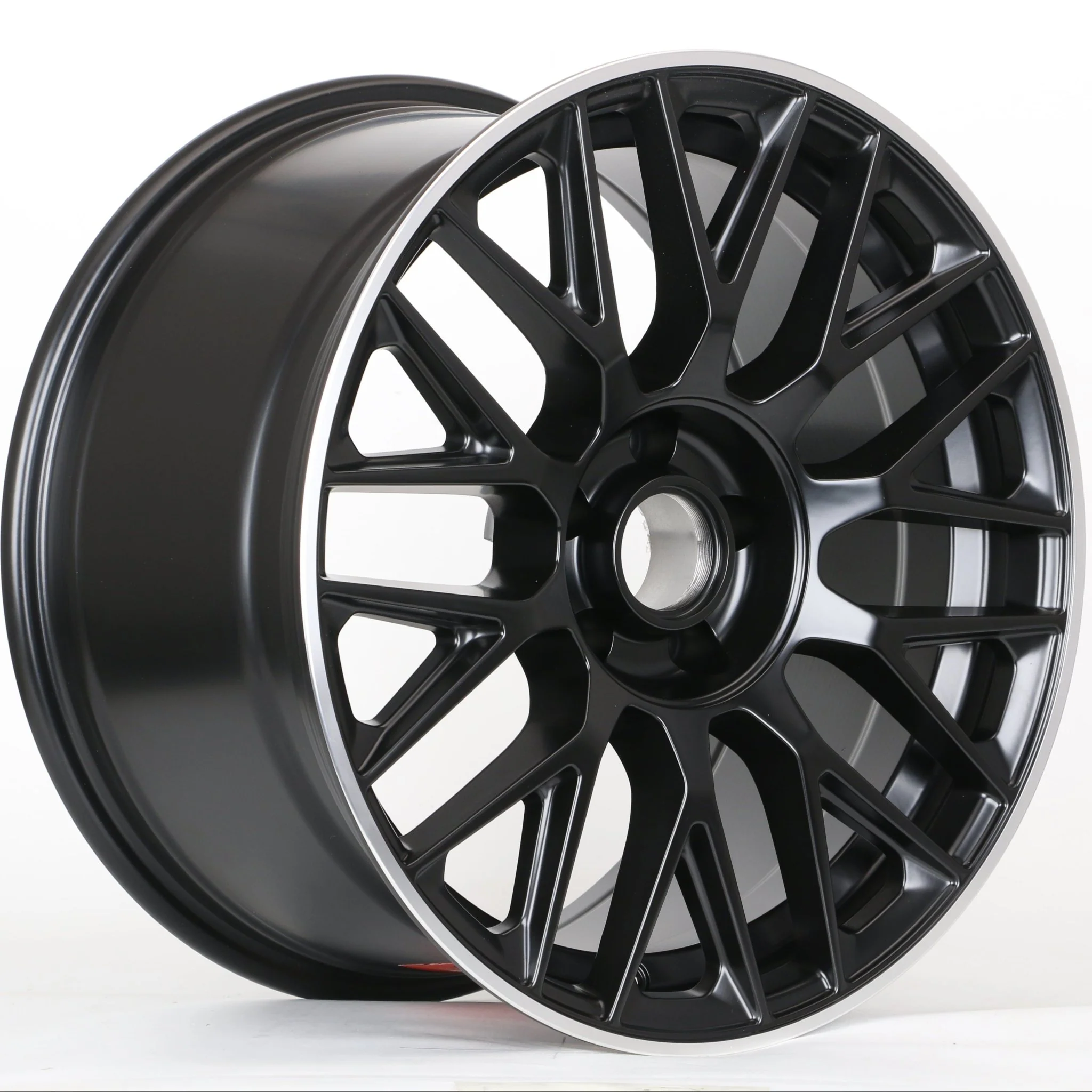 W803 1766 Satin Black Machined Lip 20x8.5 ET35 5x112 CB66.6