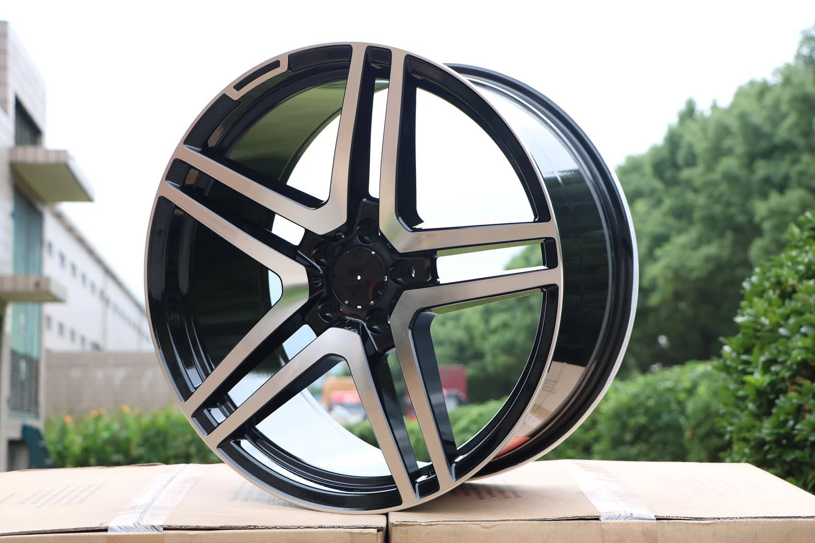 W815 Gunmetal Machined Face 20*9.5 ET35 5*112 CB66.56 - Image 6