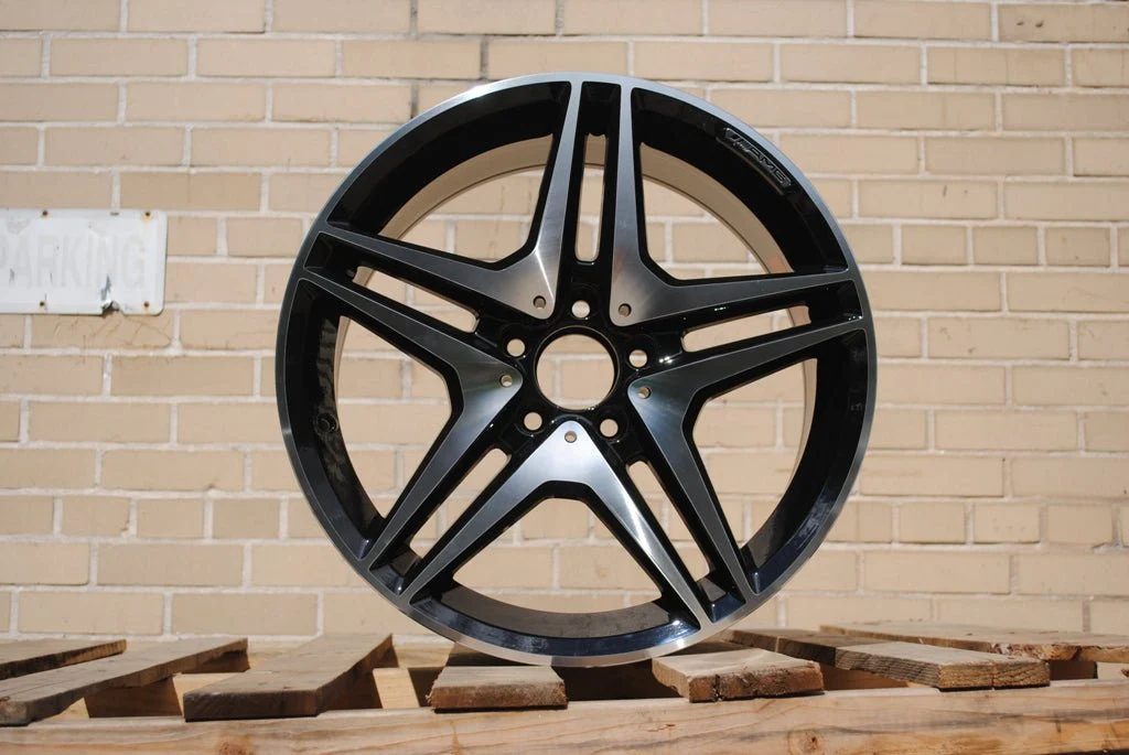 W828 Black Machined Face 18*8.0 ET45 5*112 CB66.6 - Image 3