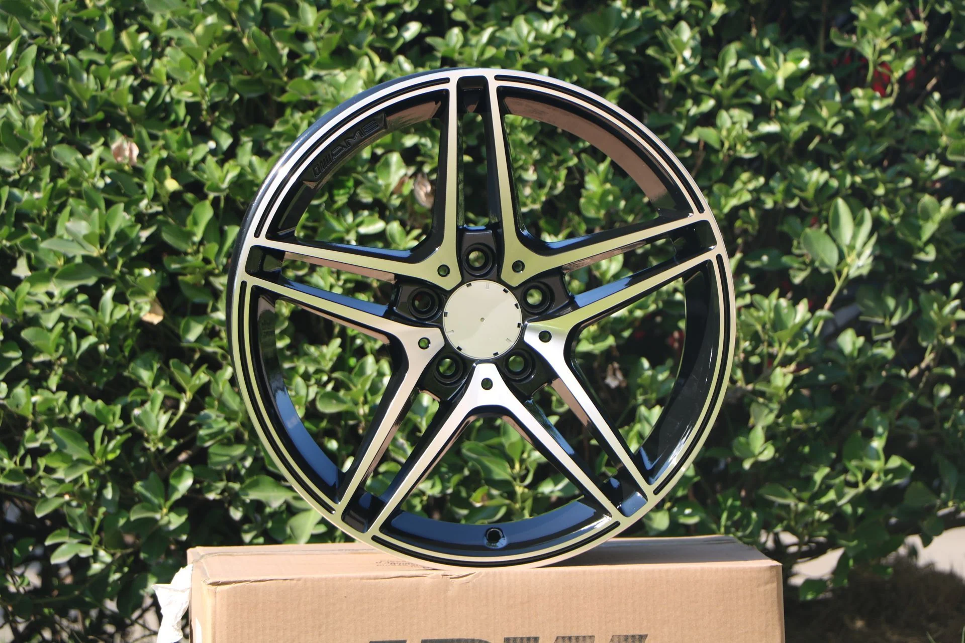 W828 Black Machined Face 18*8.0 ET45 5*112 CB66.6 - Image 7