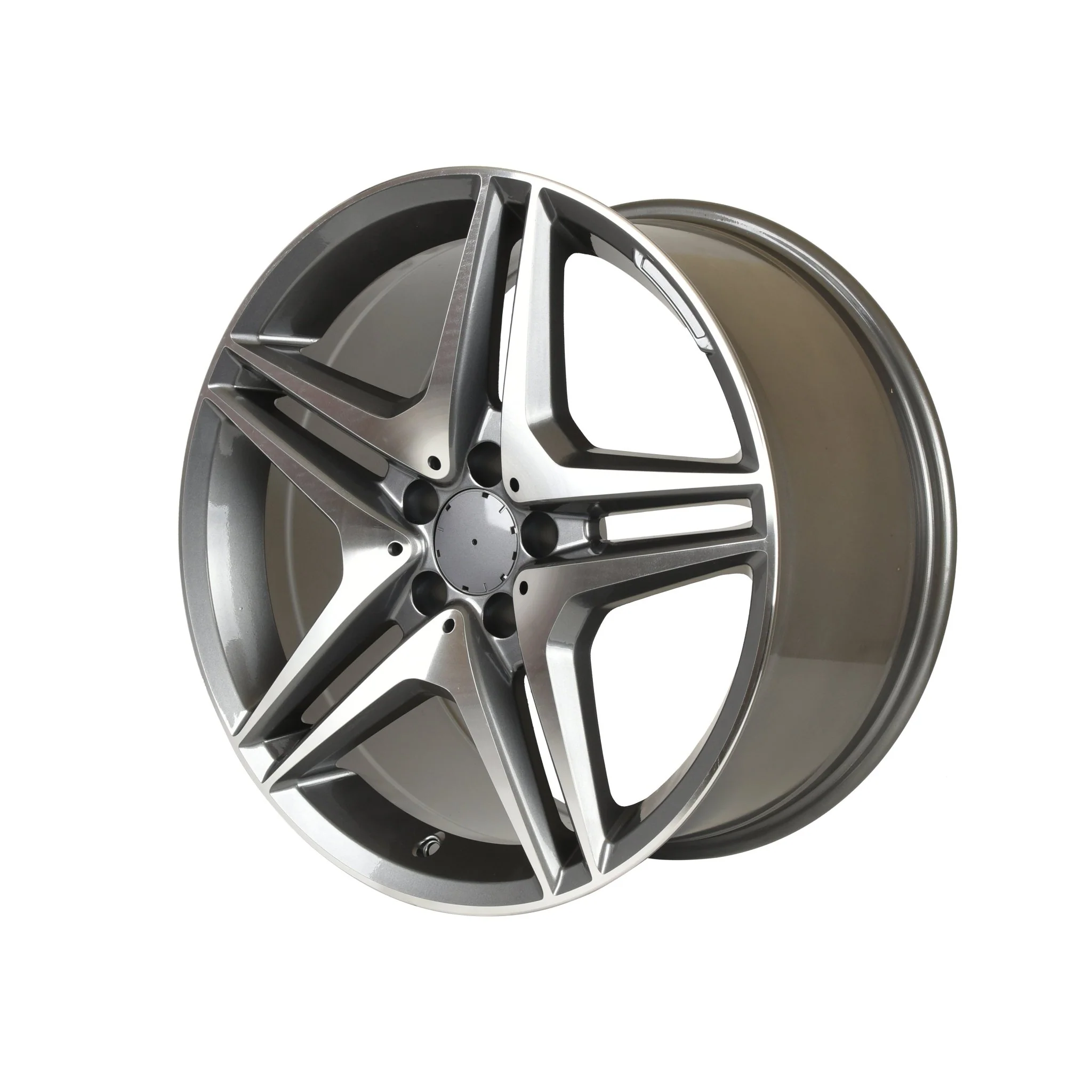 W828 Gunmetal Machined Face 18*9.5 ET45 5*112 CB66.6 - Image 12
