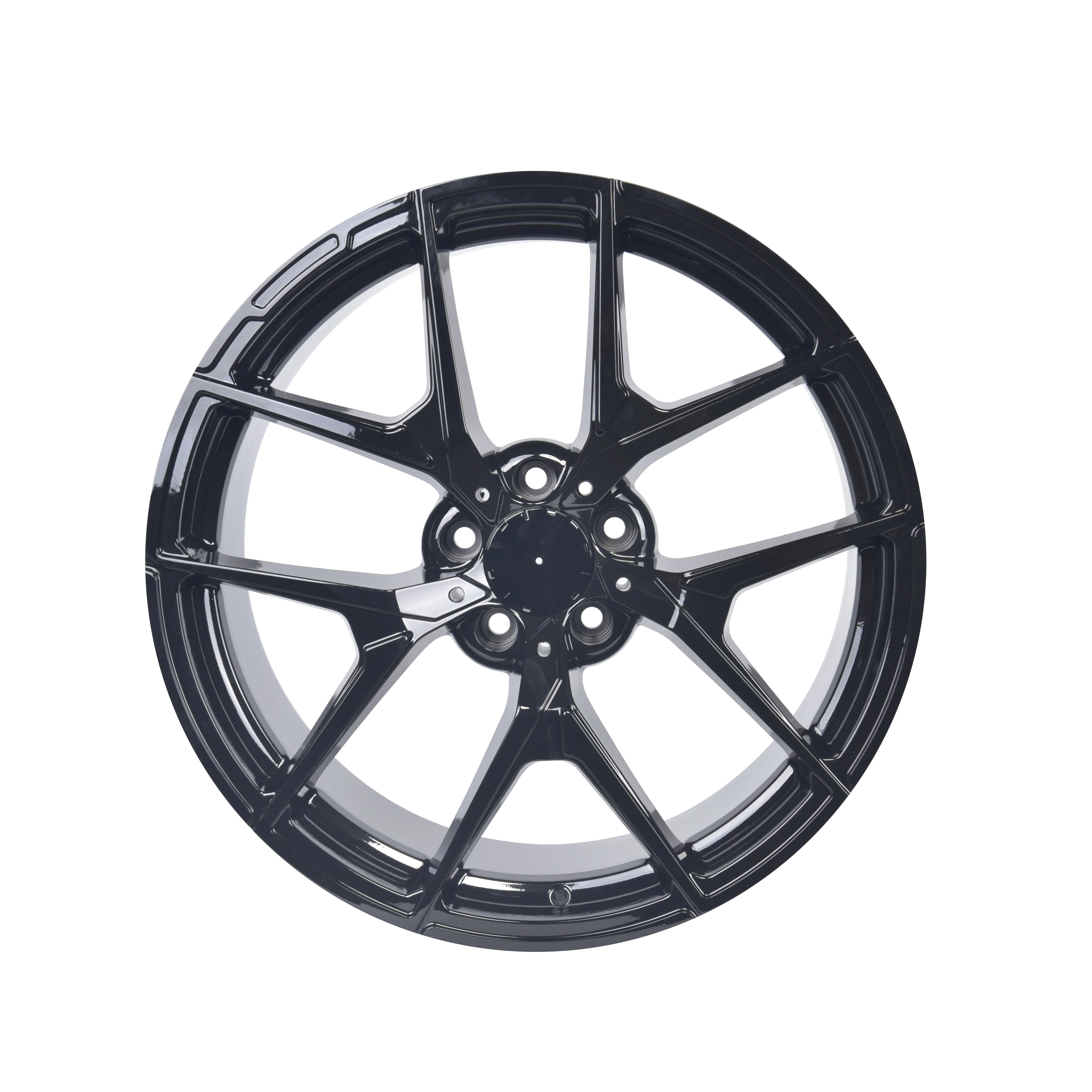 W838 Gloss Black 18x8.5 Et35 5x112 CB66.6 - Image 2