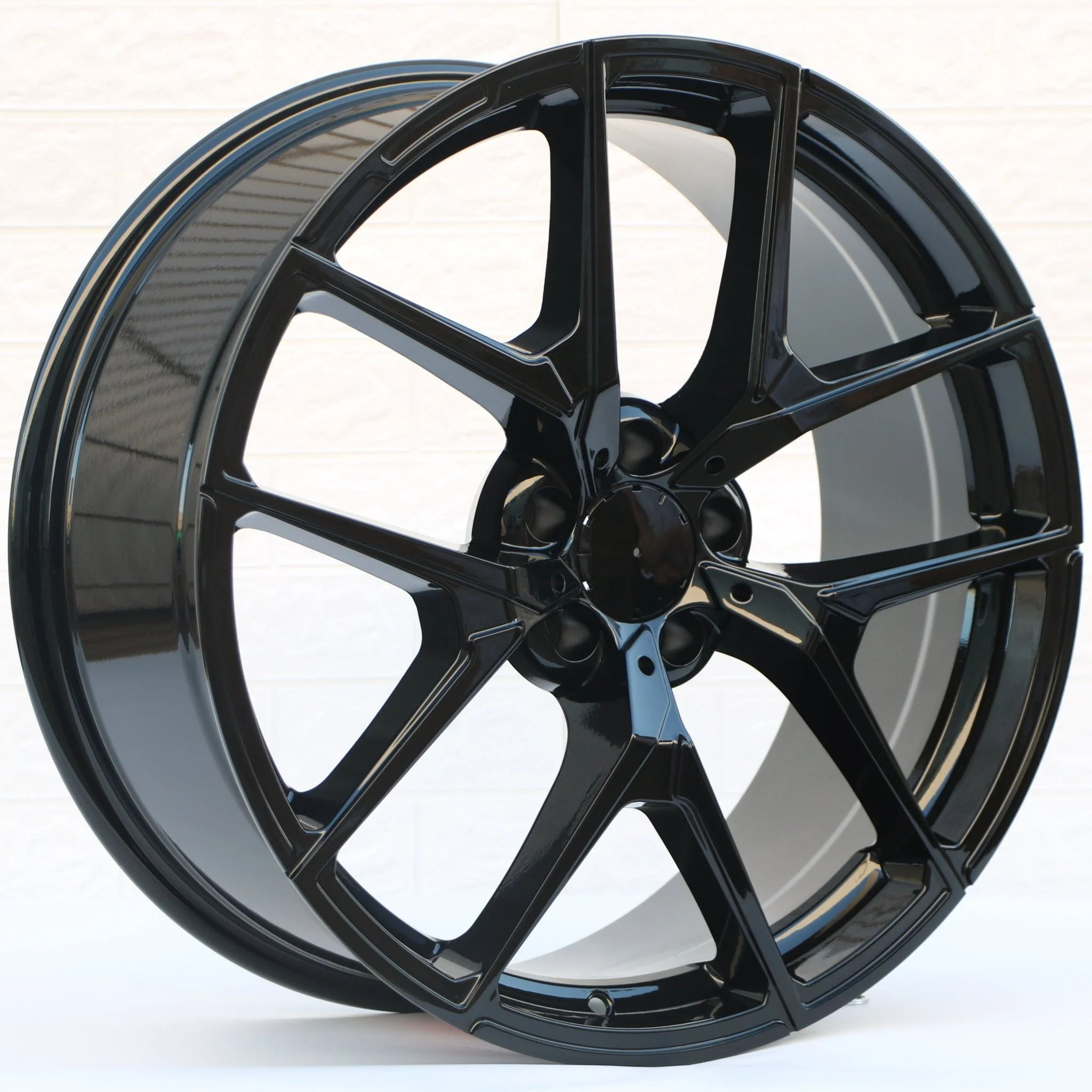 W838 Gloss Black 19x8.5 ET30 5x112 CB66.6 - Image 9