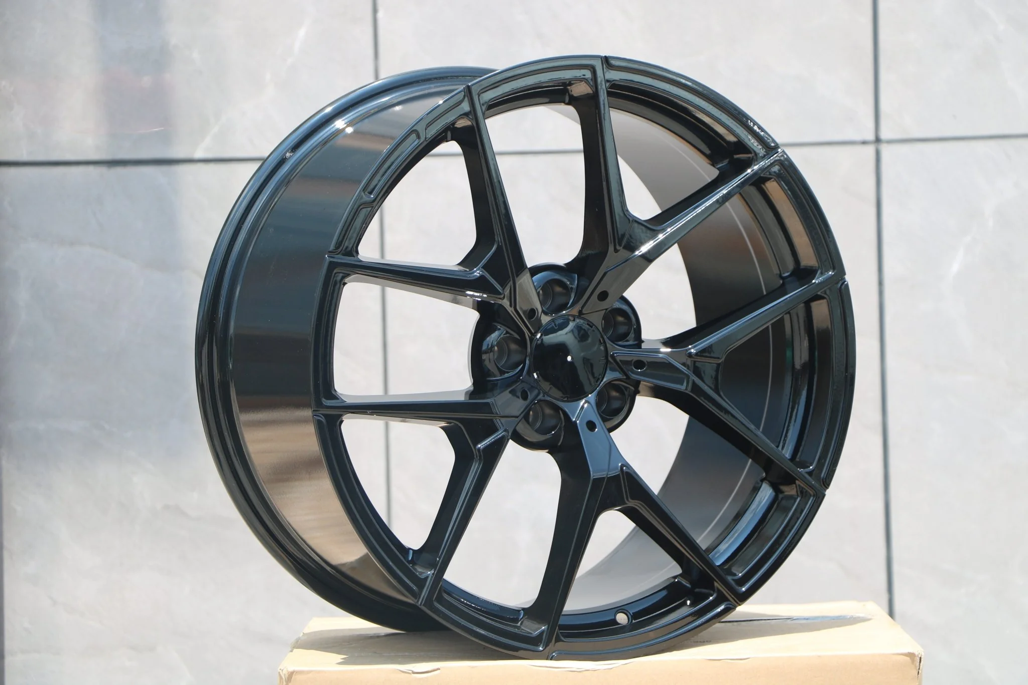 W838 Gloss Black 20x8.5 ET30 5x112 CB66.6 - Image 8