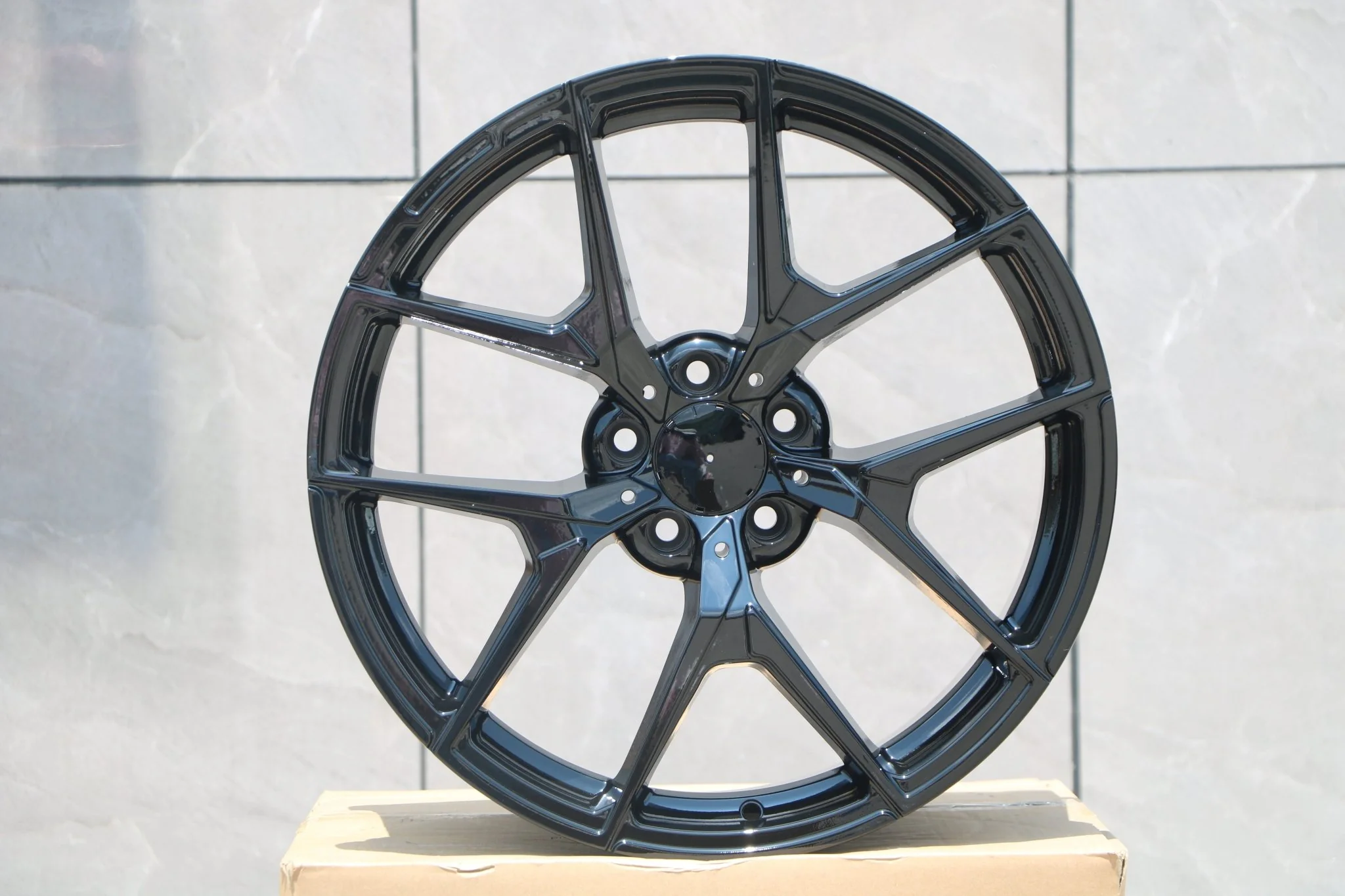W838 Gloss Black 20x8.5 ET35 5x112 CB66.6 - Image 7